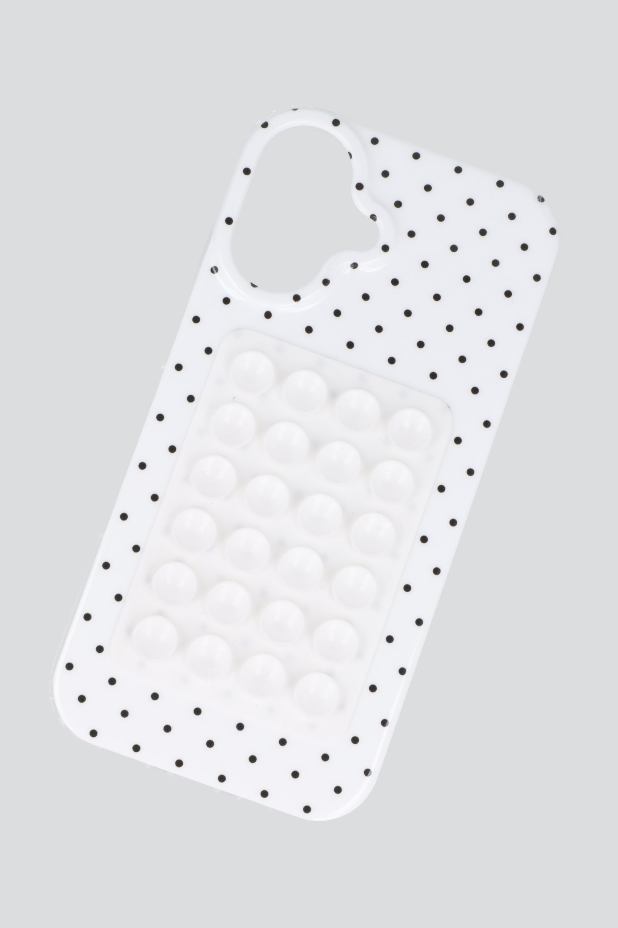Funda iph 16 polkas ventosa BLANCO