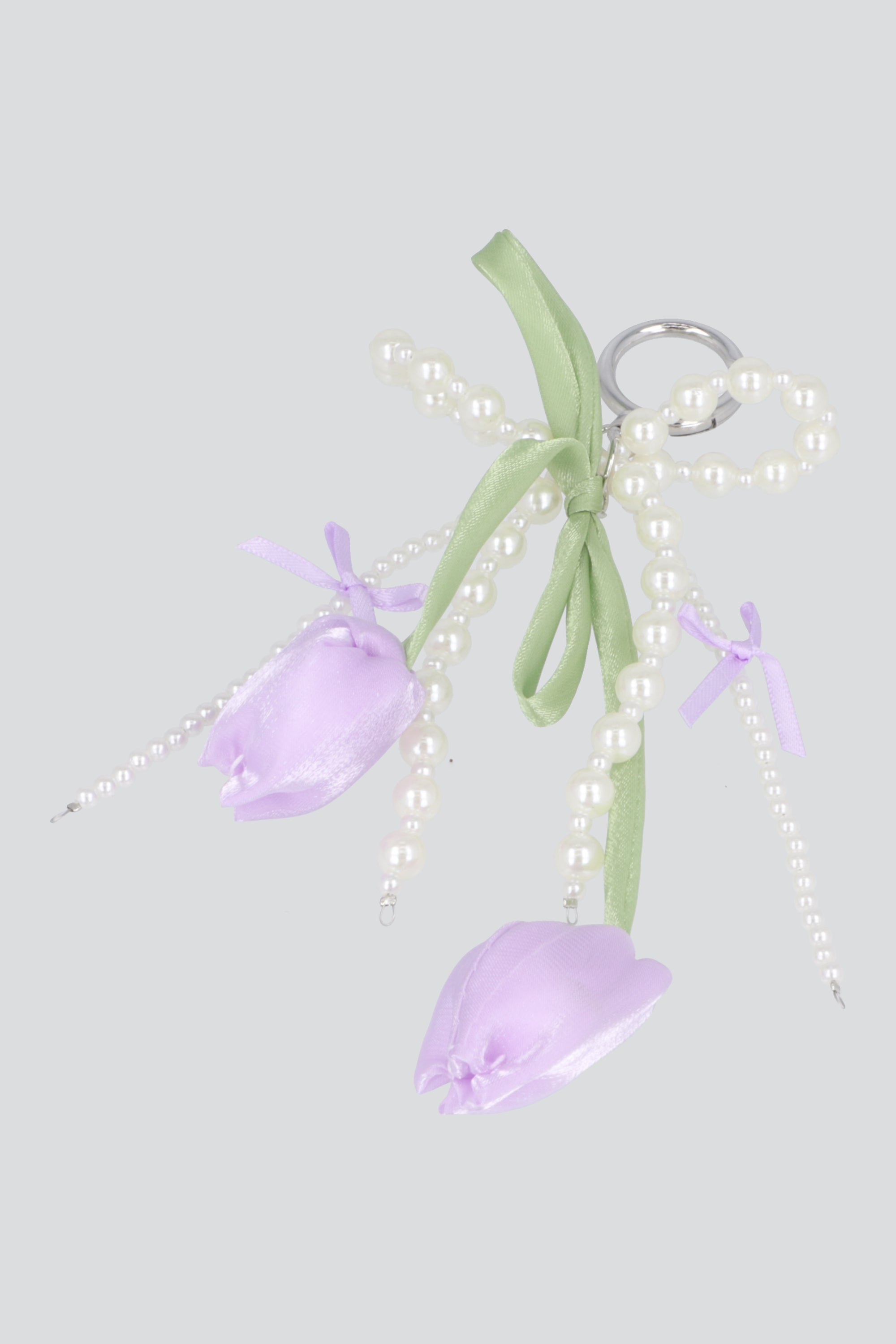 LLavero tulipanes perlas MORADO