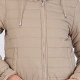 Chamarra crop reversible peluche