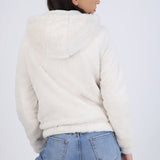 Chamarra crop reversible peluche