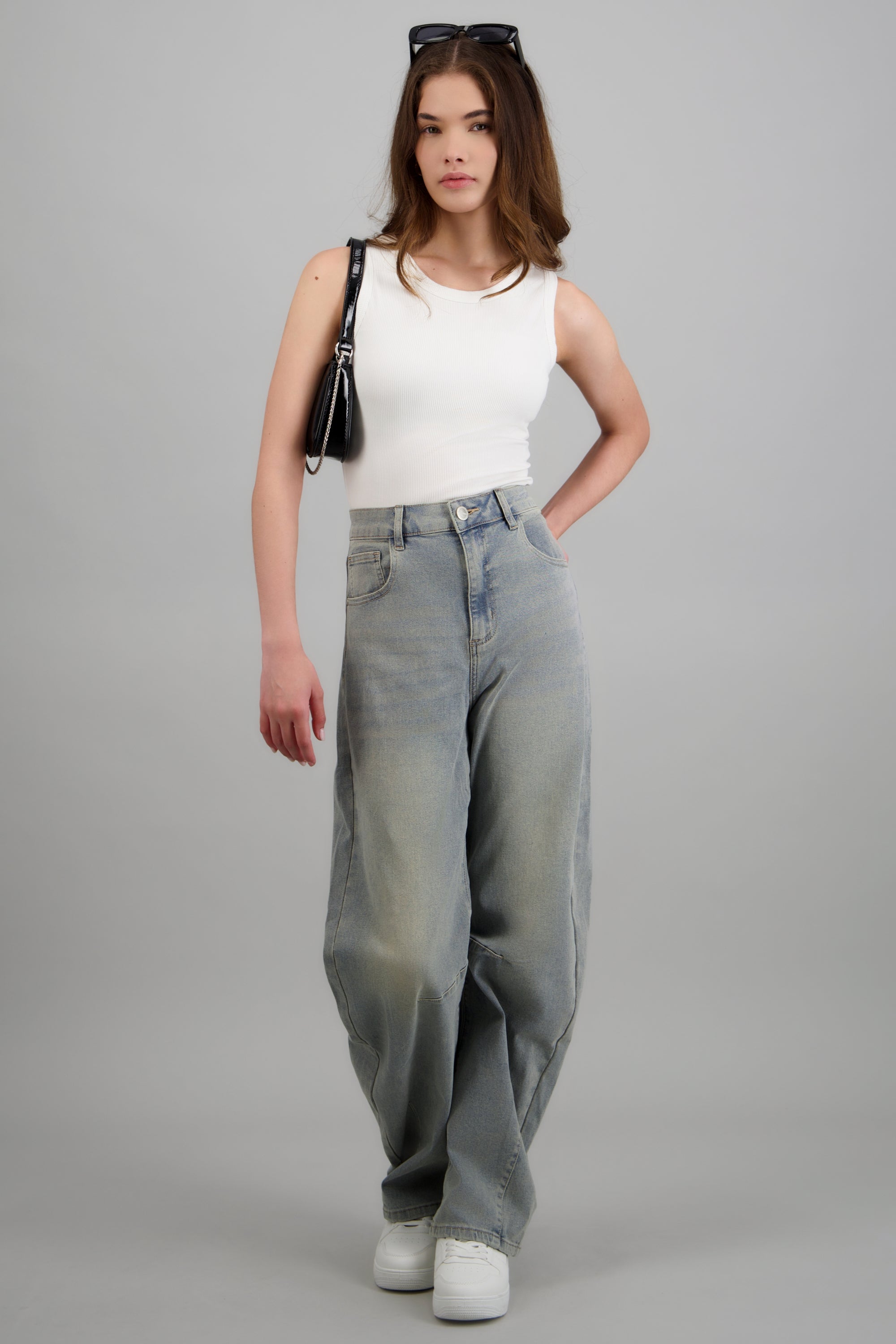 Jeans baggy cortes entintados ACID LIGHT