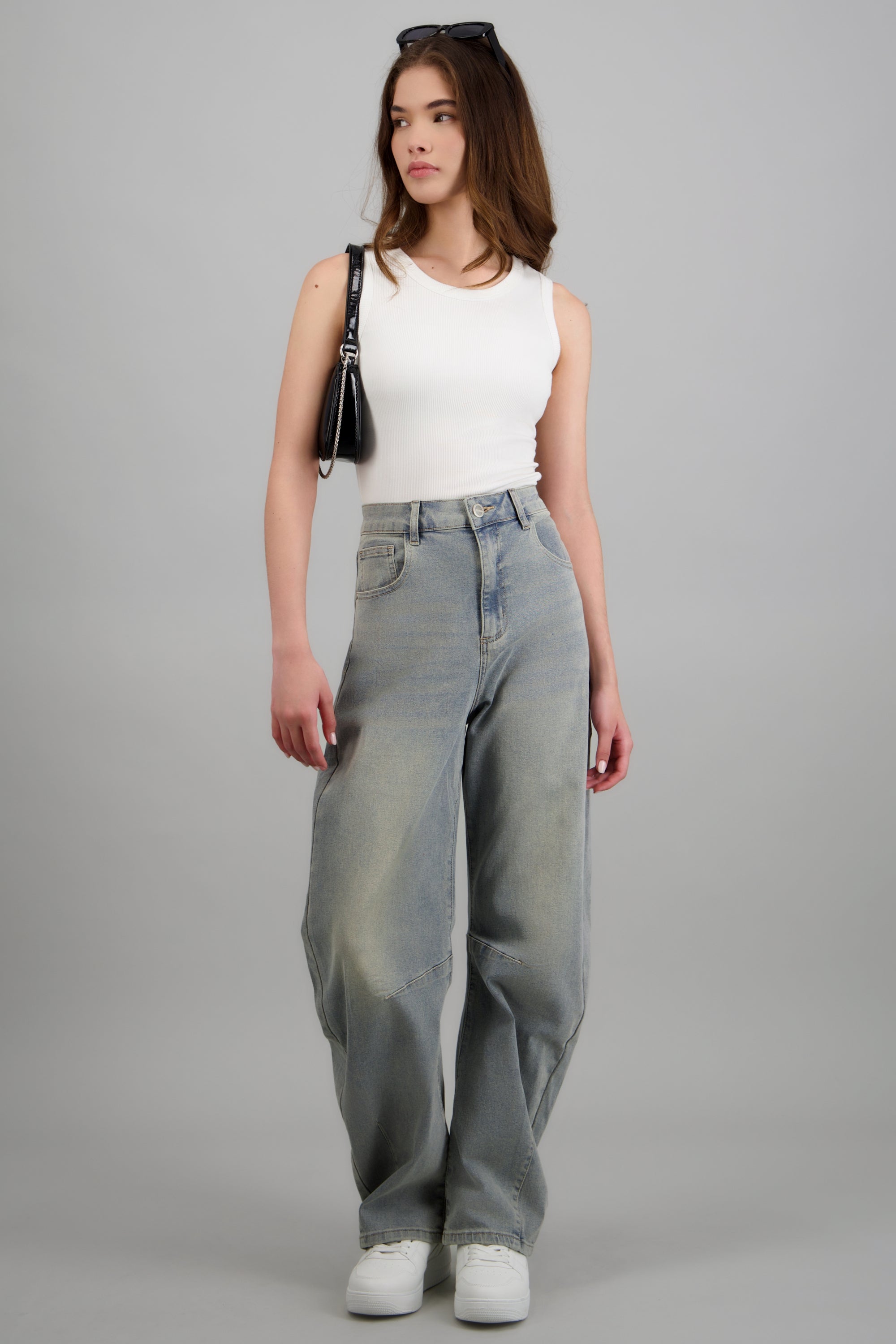 Jeans baggy cortes entintados ACID LIGHT