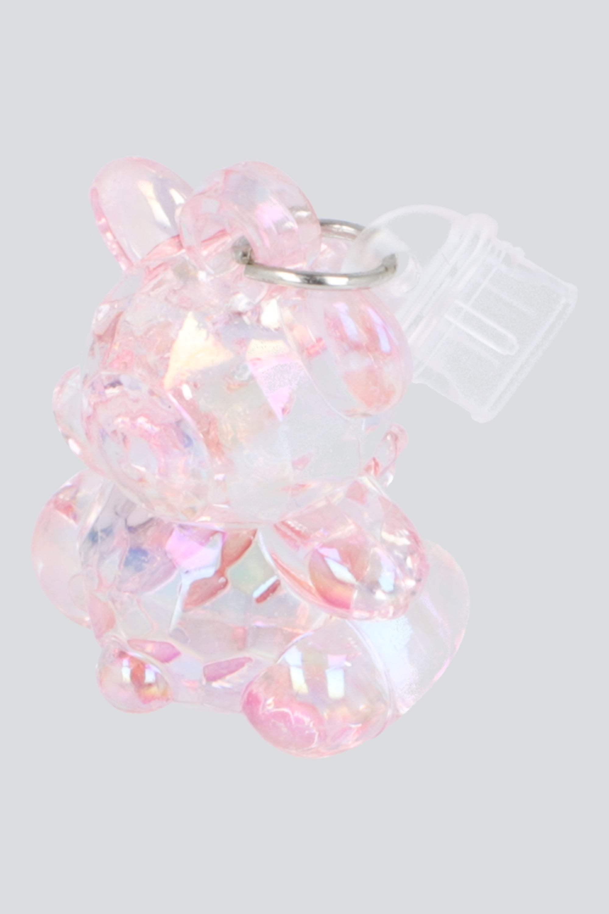 Charm cel tipo c oso traslúcido ROSA