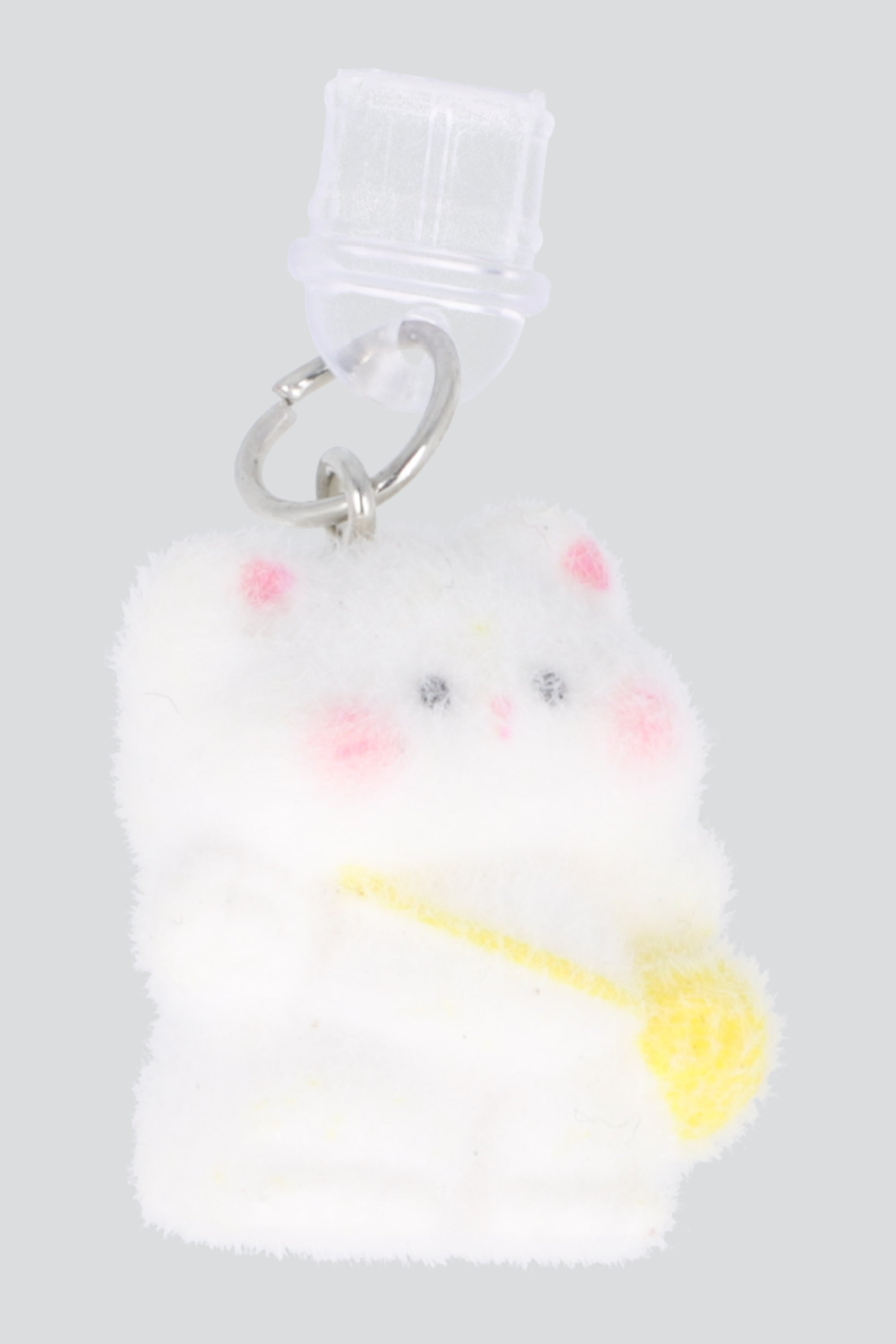 Charm cel tipo c gatito con estambre AMARILLO