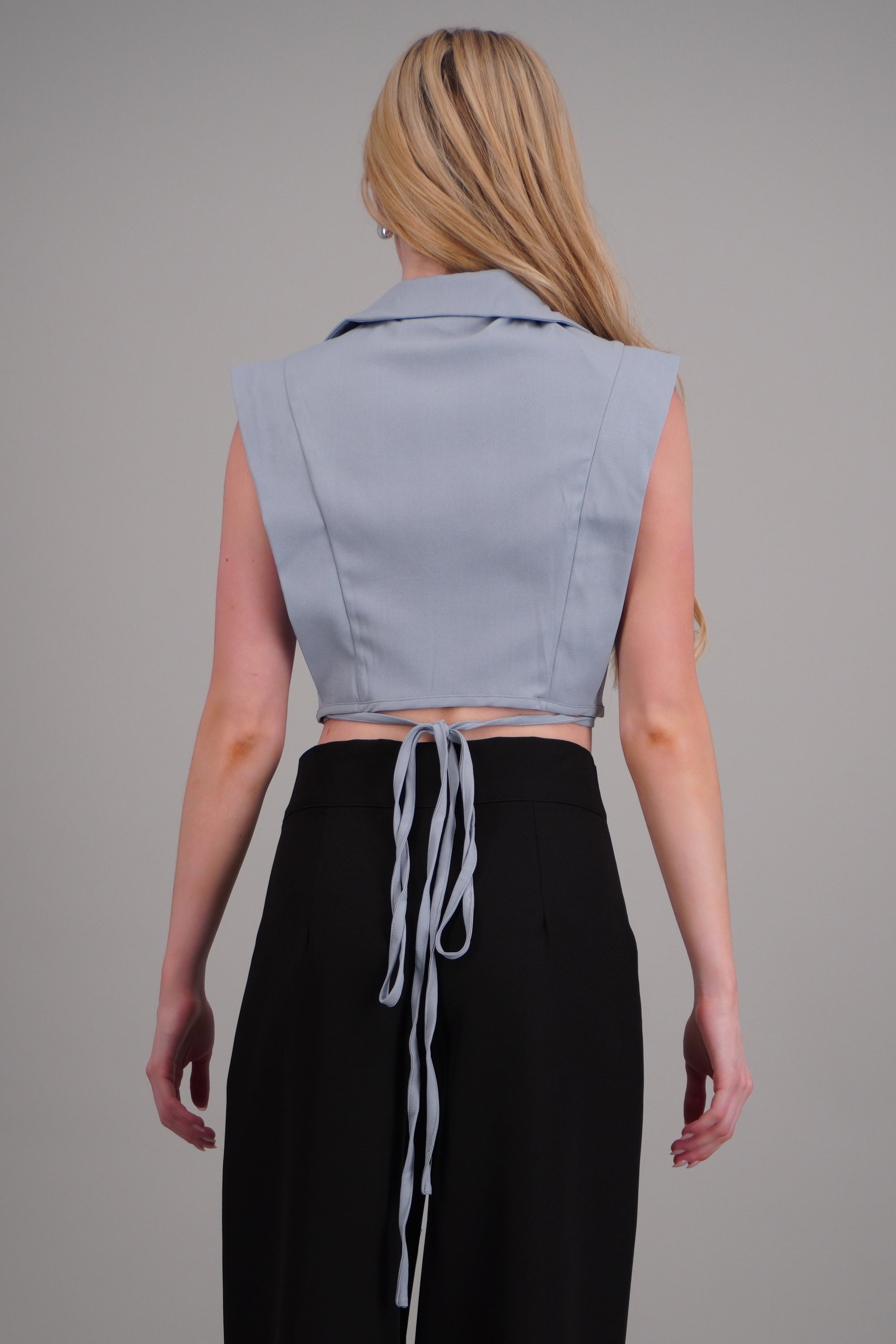 Chalecoboxy detalle amarre AZUL