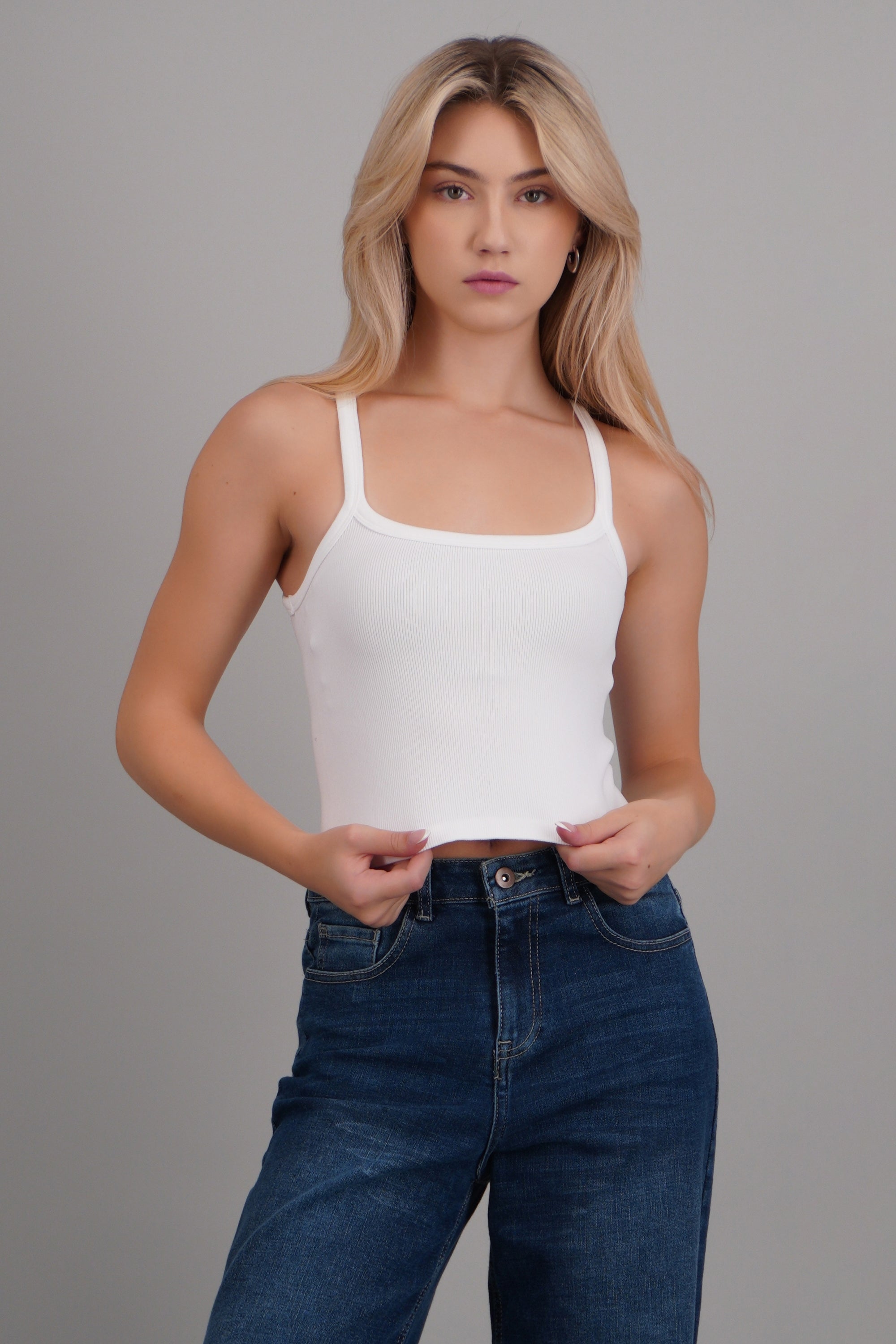 Tank top básica BLANCO