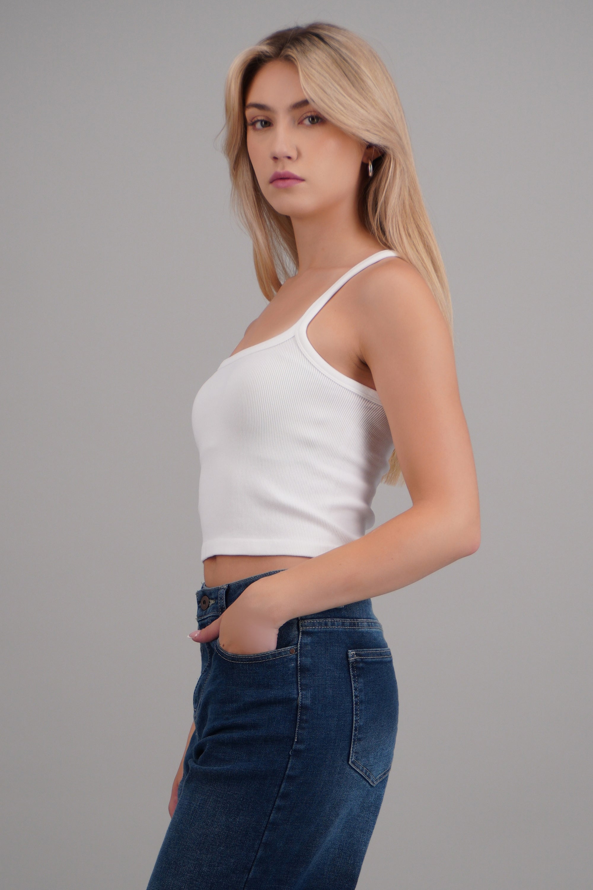 Tank top básica BLANCO