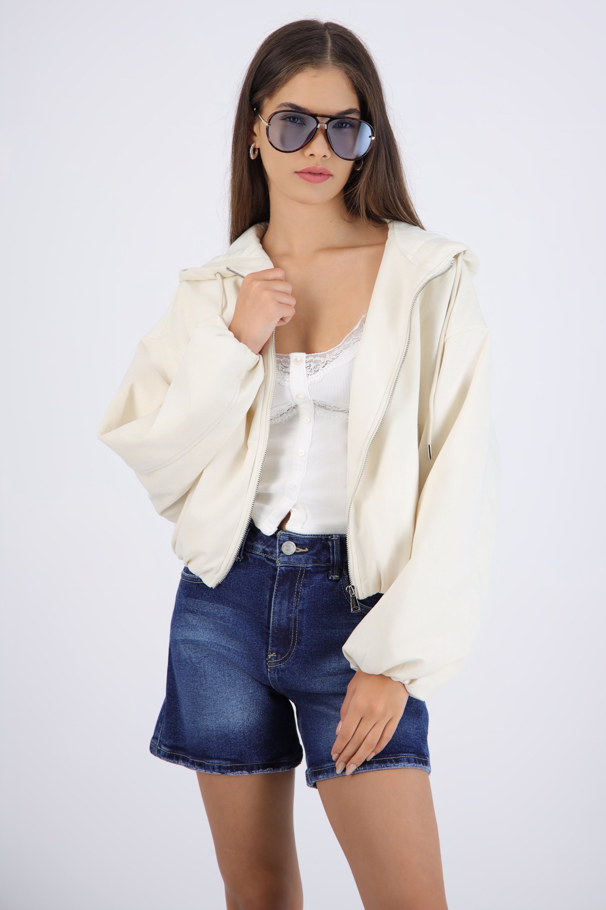 Chamarra bomber suede