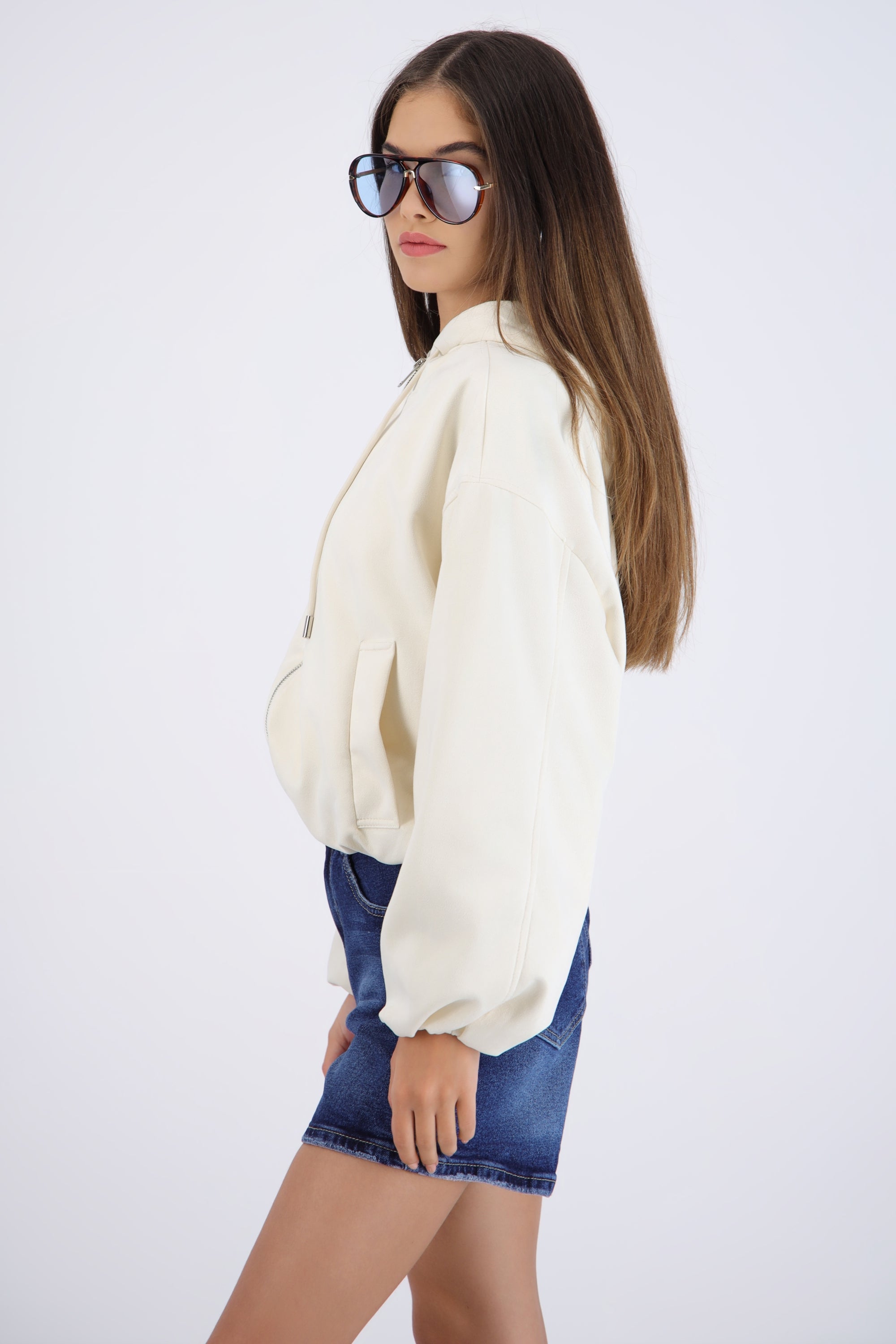 Chamarra bomber suede
