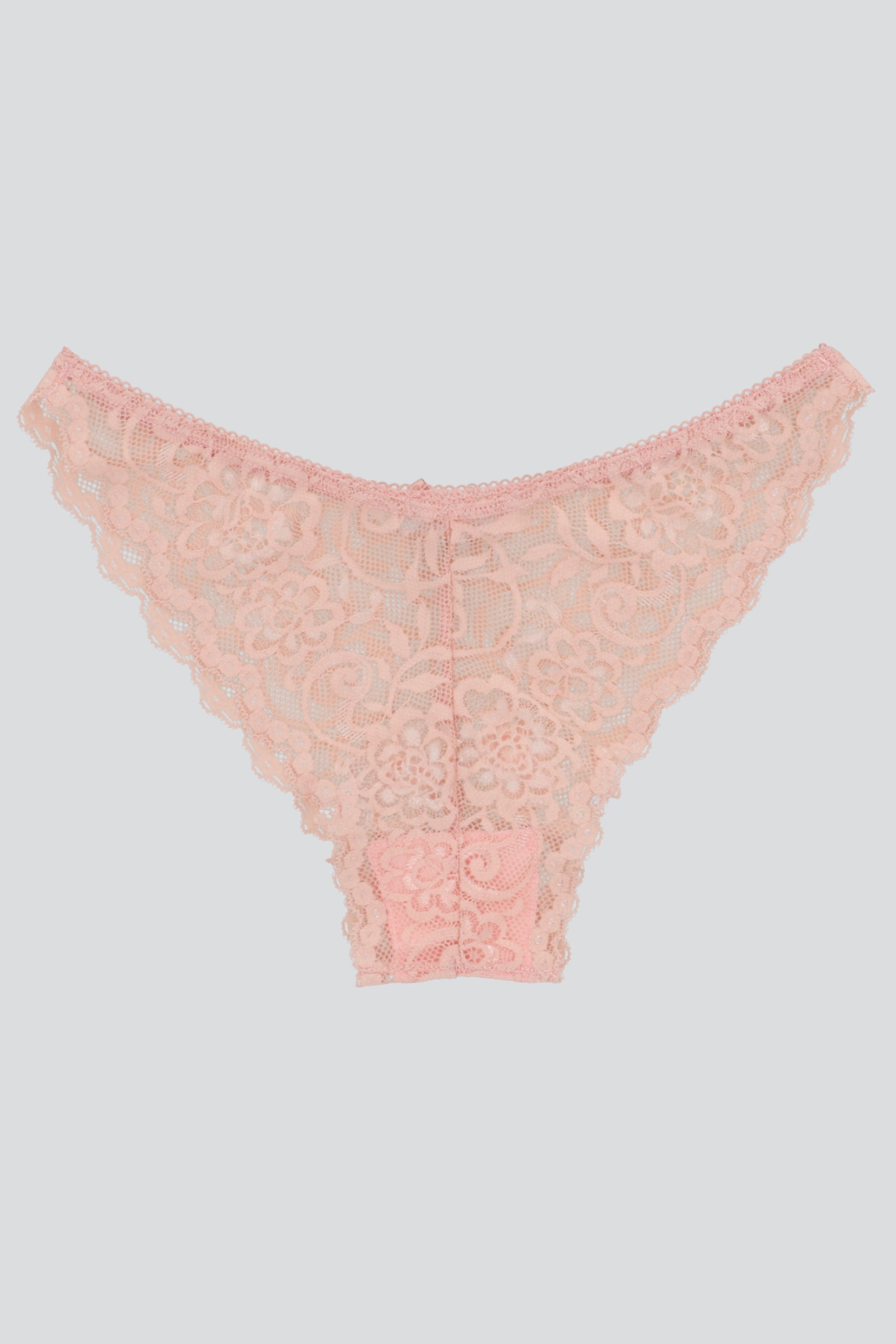 Bikini encaje detalle de moño ROSA