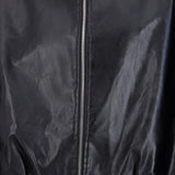 Chamarra pu detalle bomber con cinto