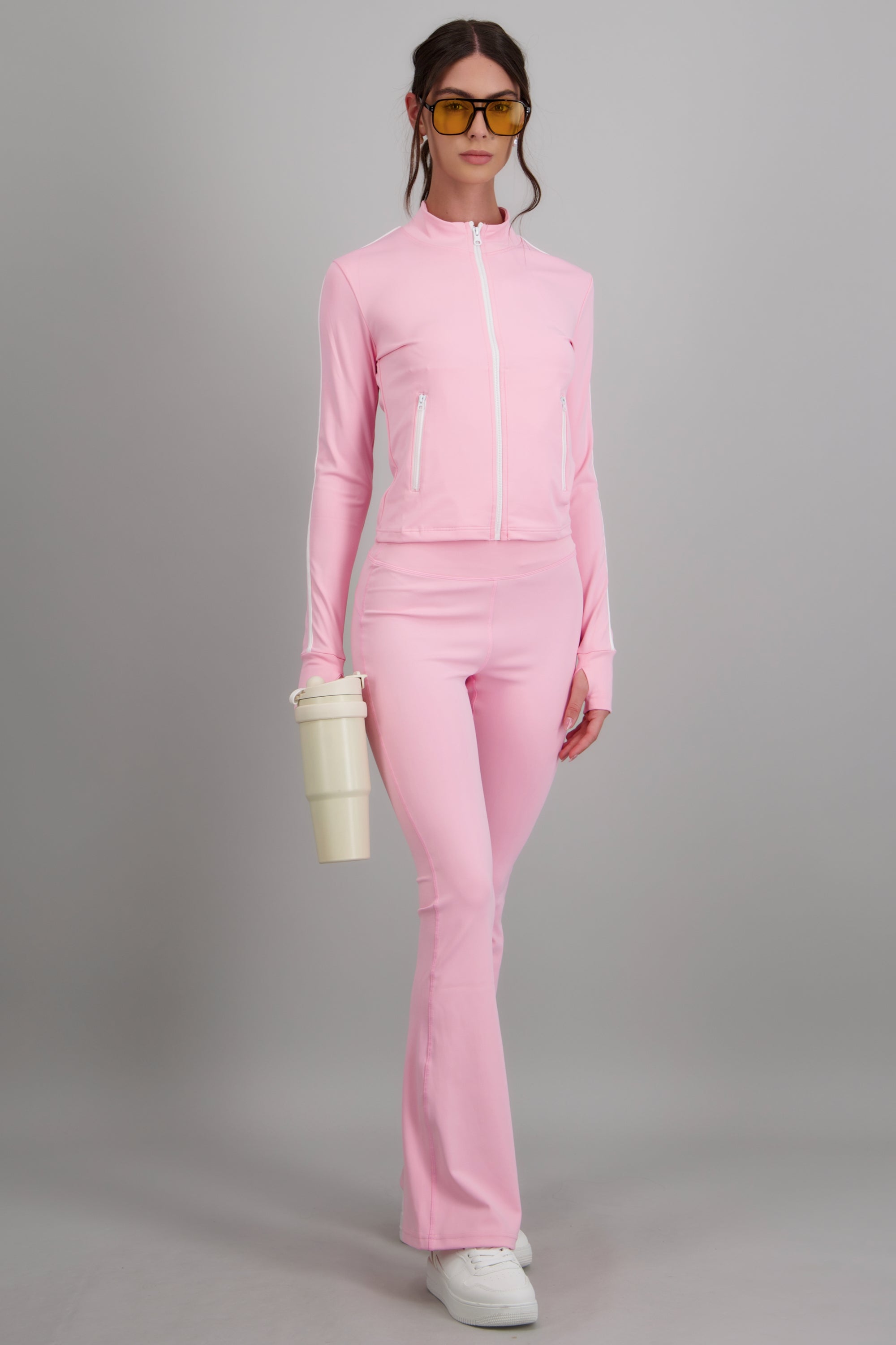 leggings deportivos flare ROSA