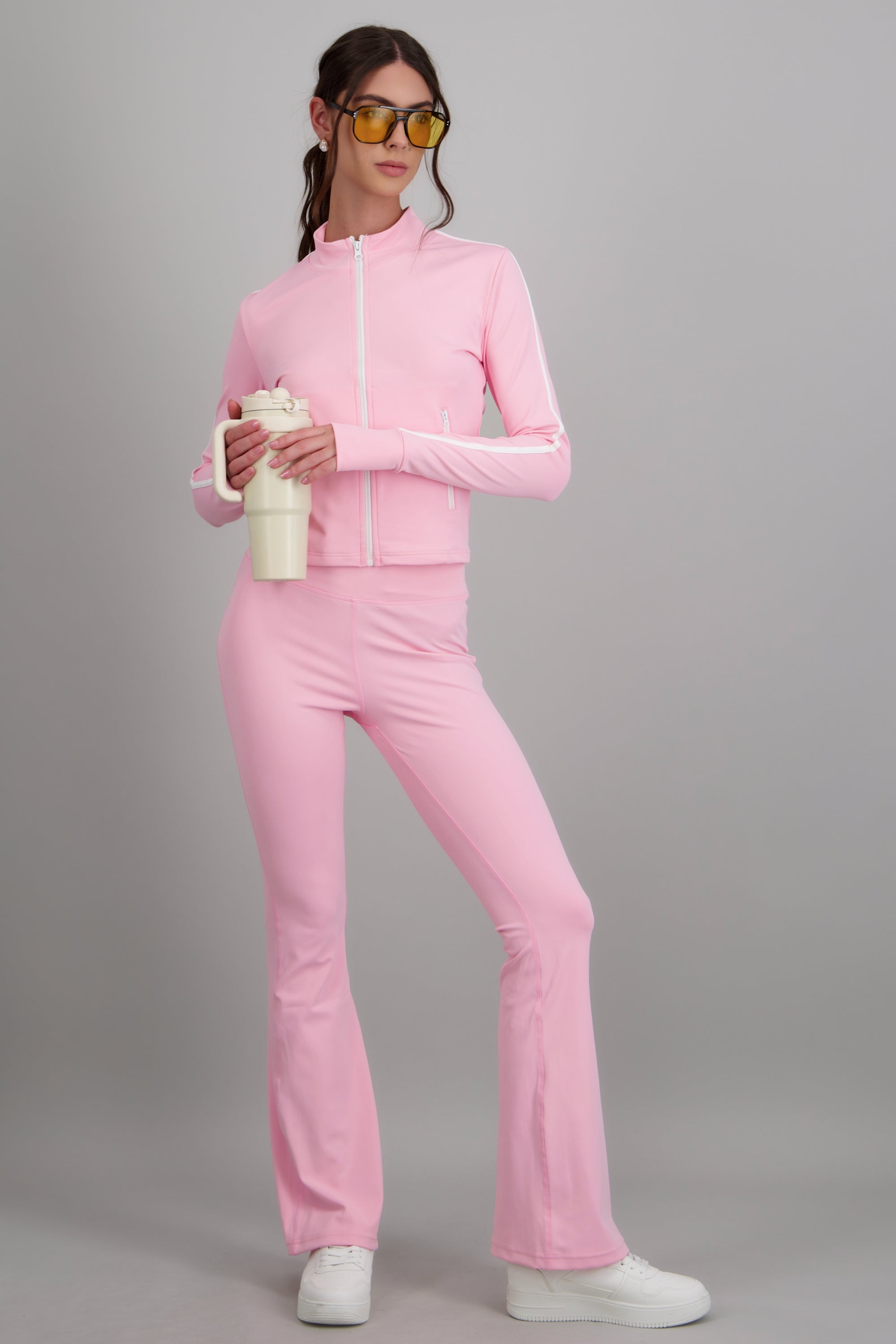 leggings deportivos flare ROSA