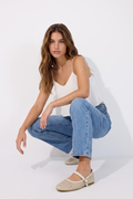 Flat malla brillos mary jane