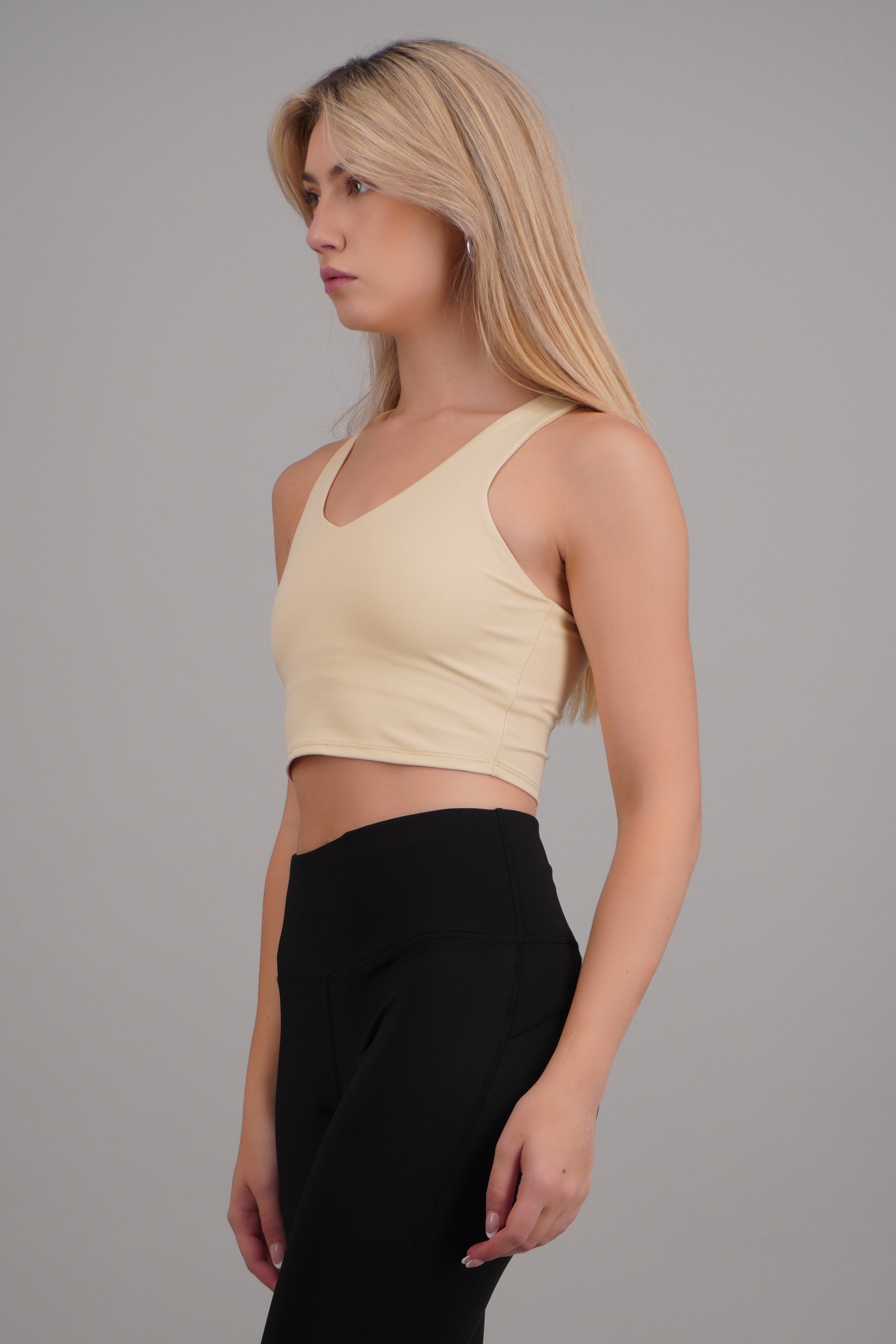 Tank top deportivo AMARILLO PASTEL