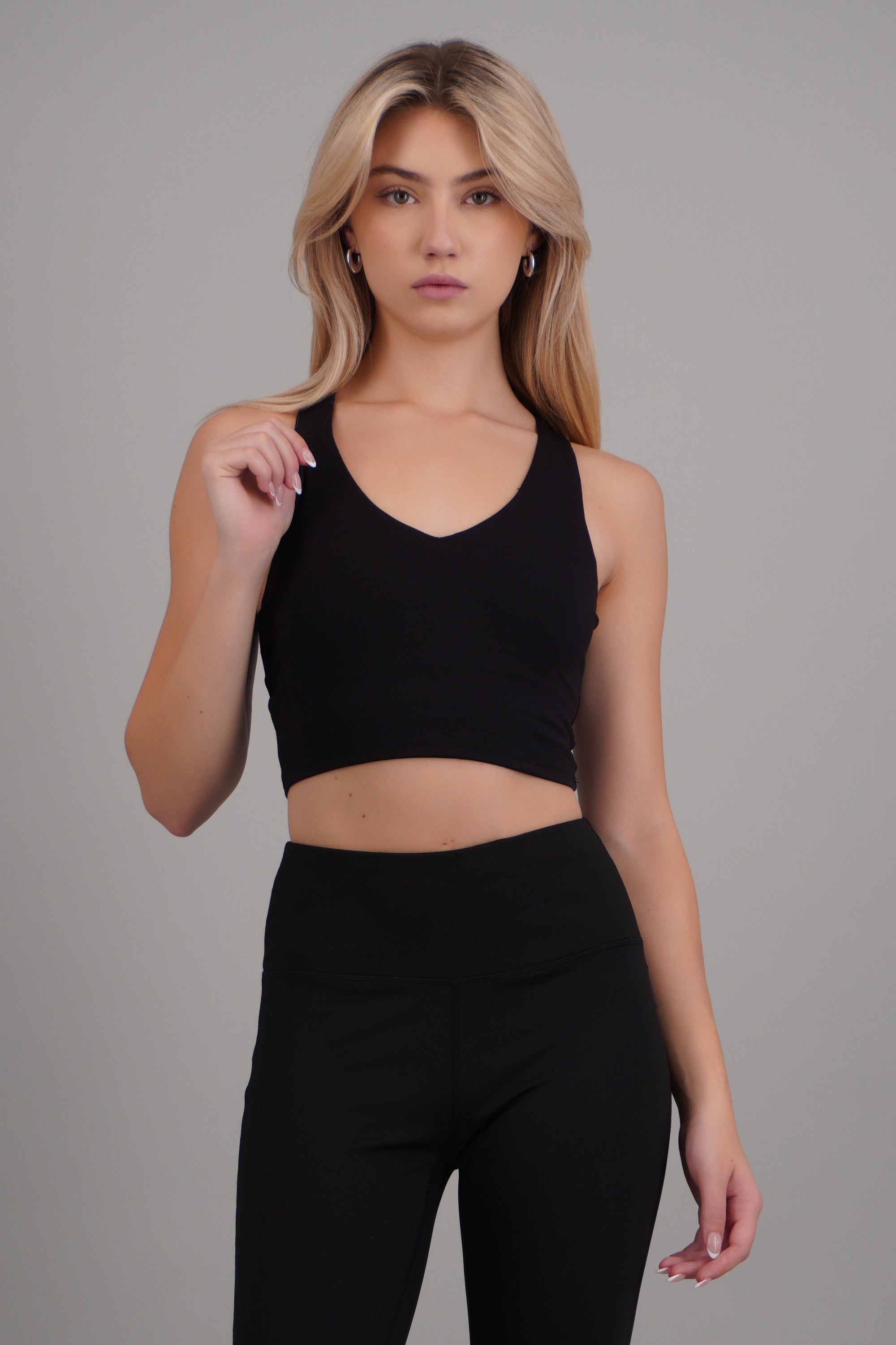 Tank top deportivo NEGRO