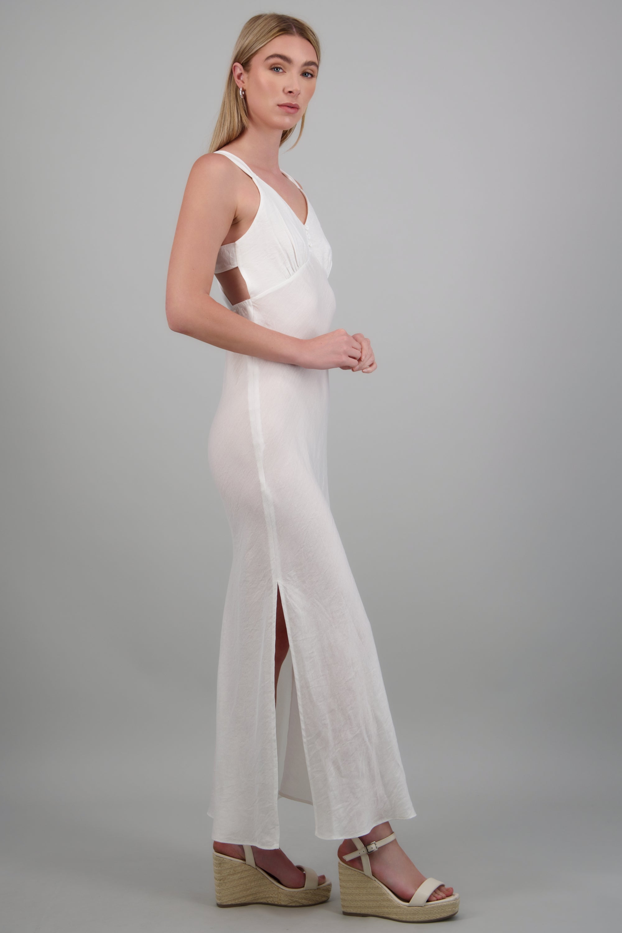 Vestido ligero detalle espalda BLANCO