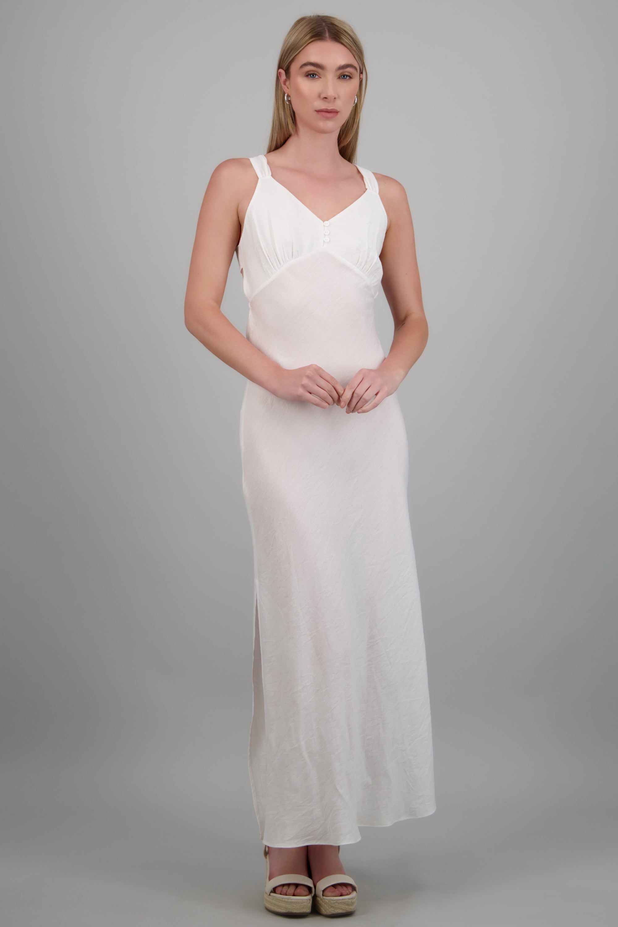 Vestido ligero detalle espalda BLANCO