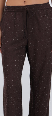 Pantalon ligero detalle brillos