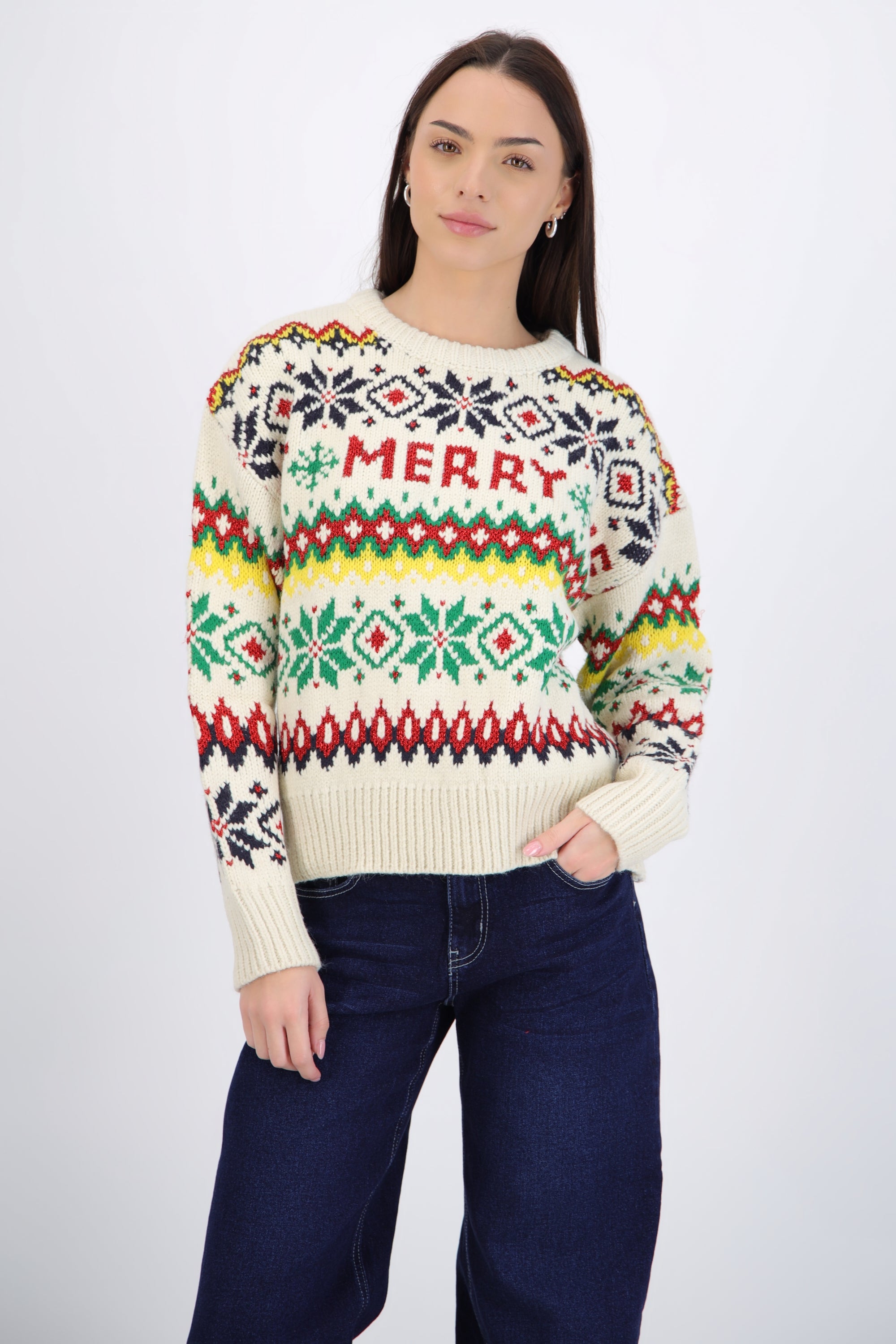 Sueter navidad lurex