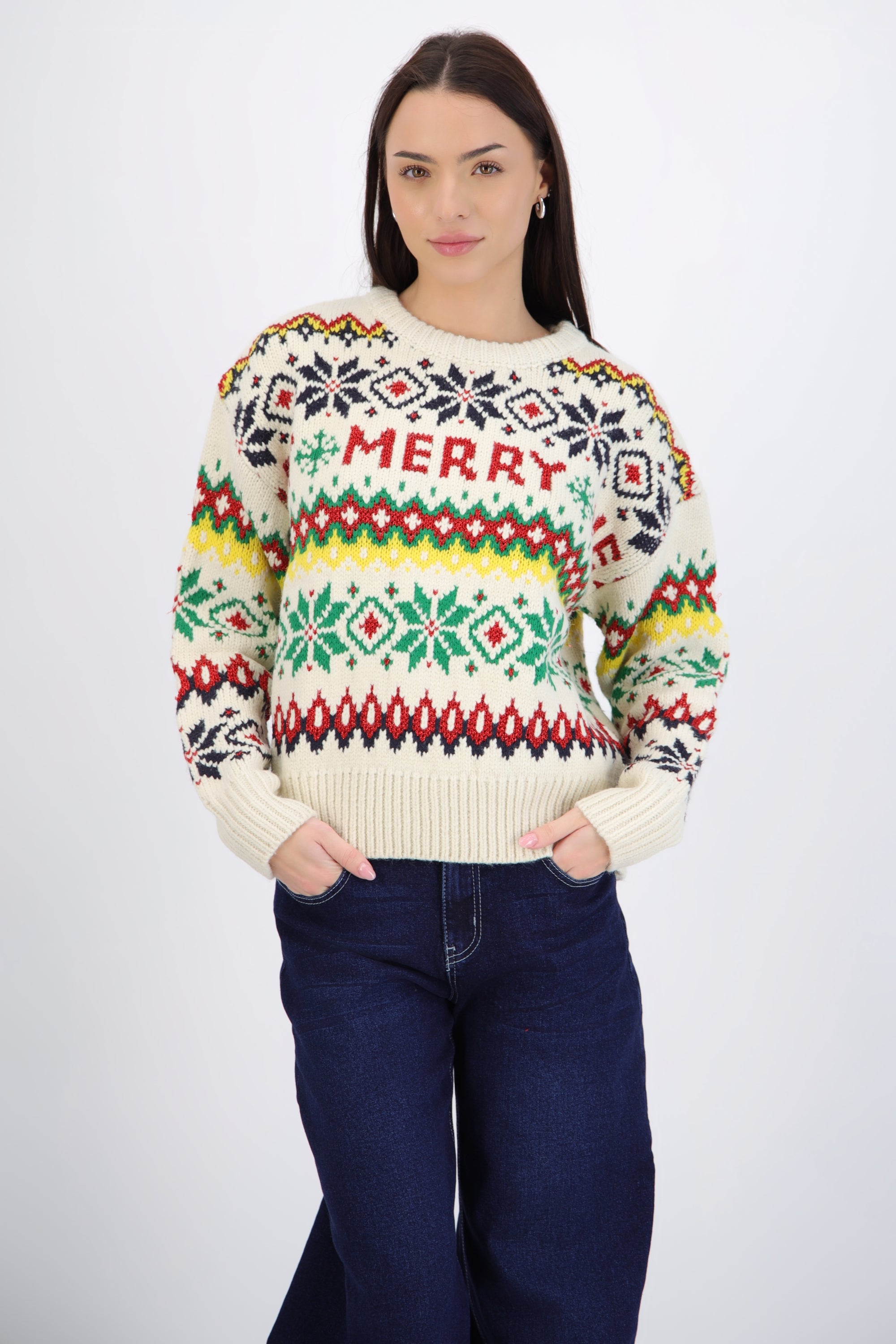 Sueter navidad lurex