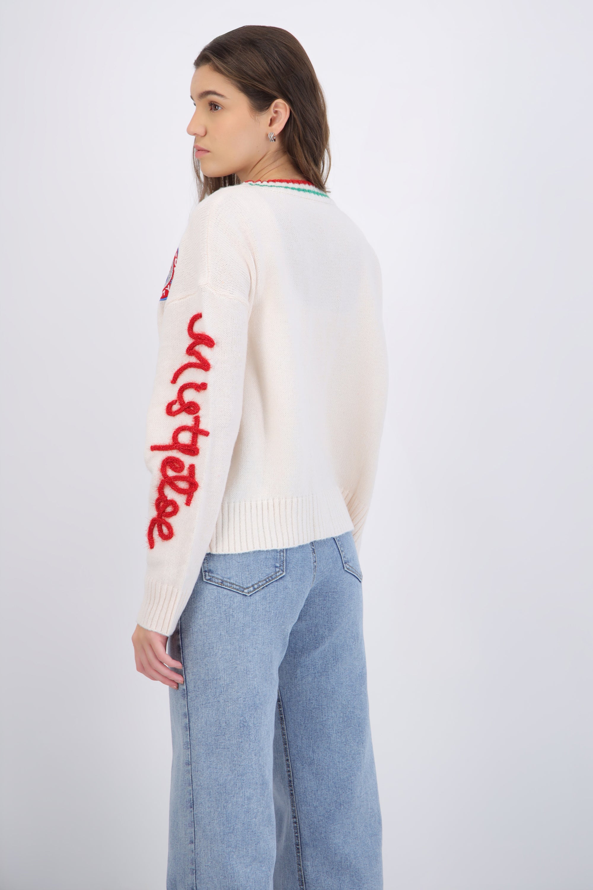 Cardigan navidad parches