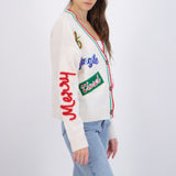 Cardigan navidad parches