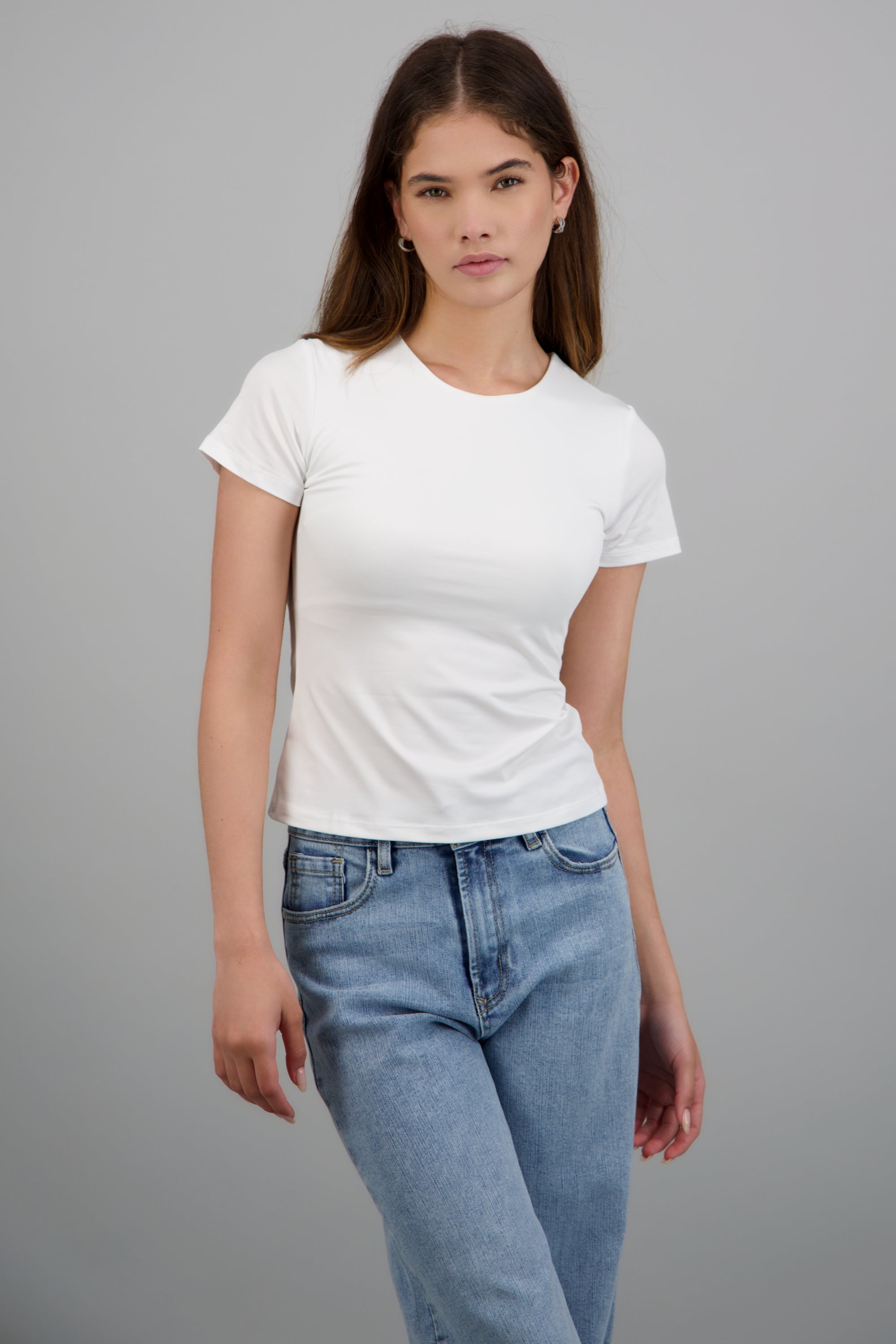 T-shirt licra manga corta BLANCO