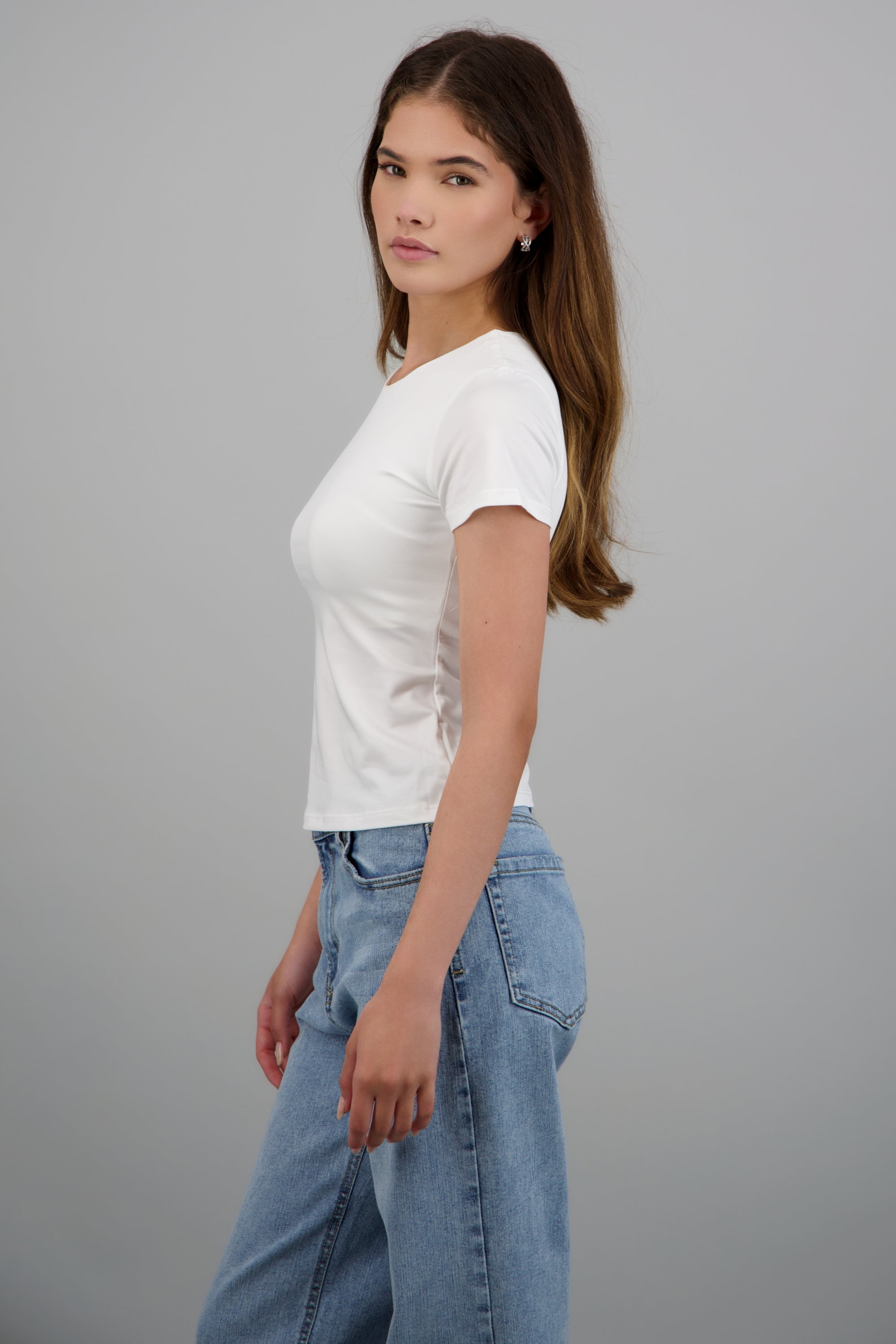 T-shirt licra manga corta BLANCO