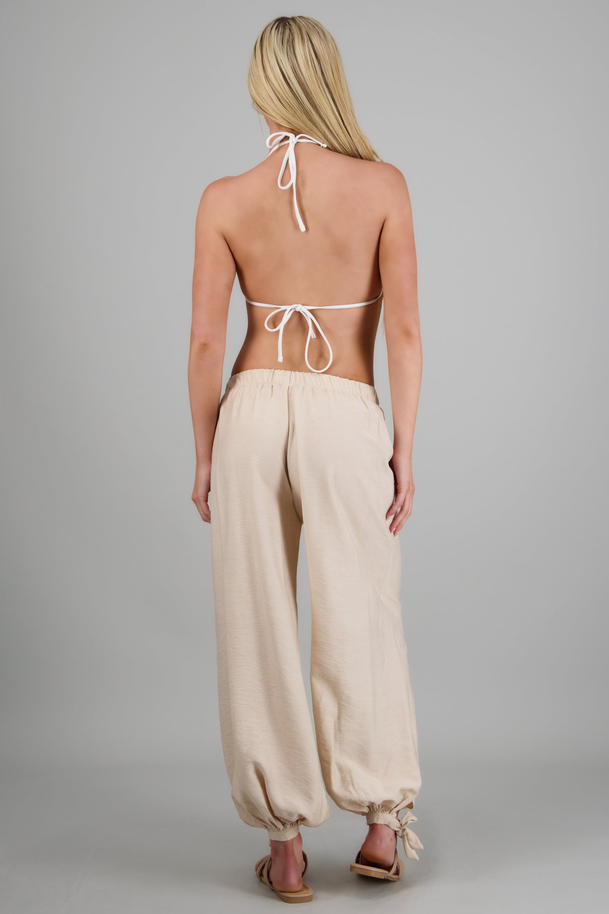 Pantalon globo detalle moño ARENA
