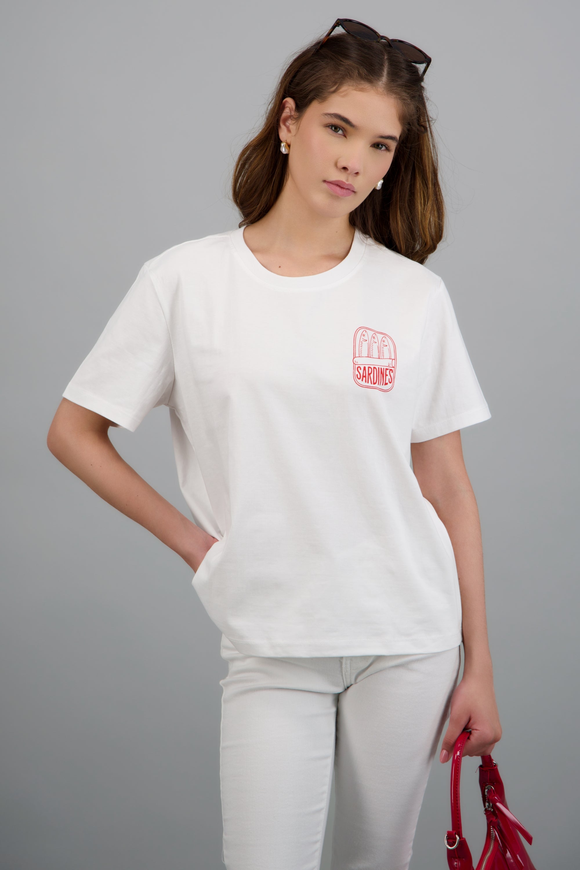 T-shirt sardinas BLANCO