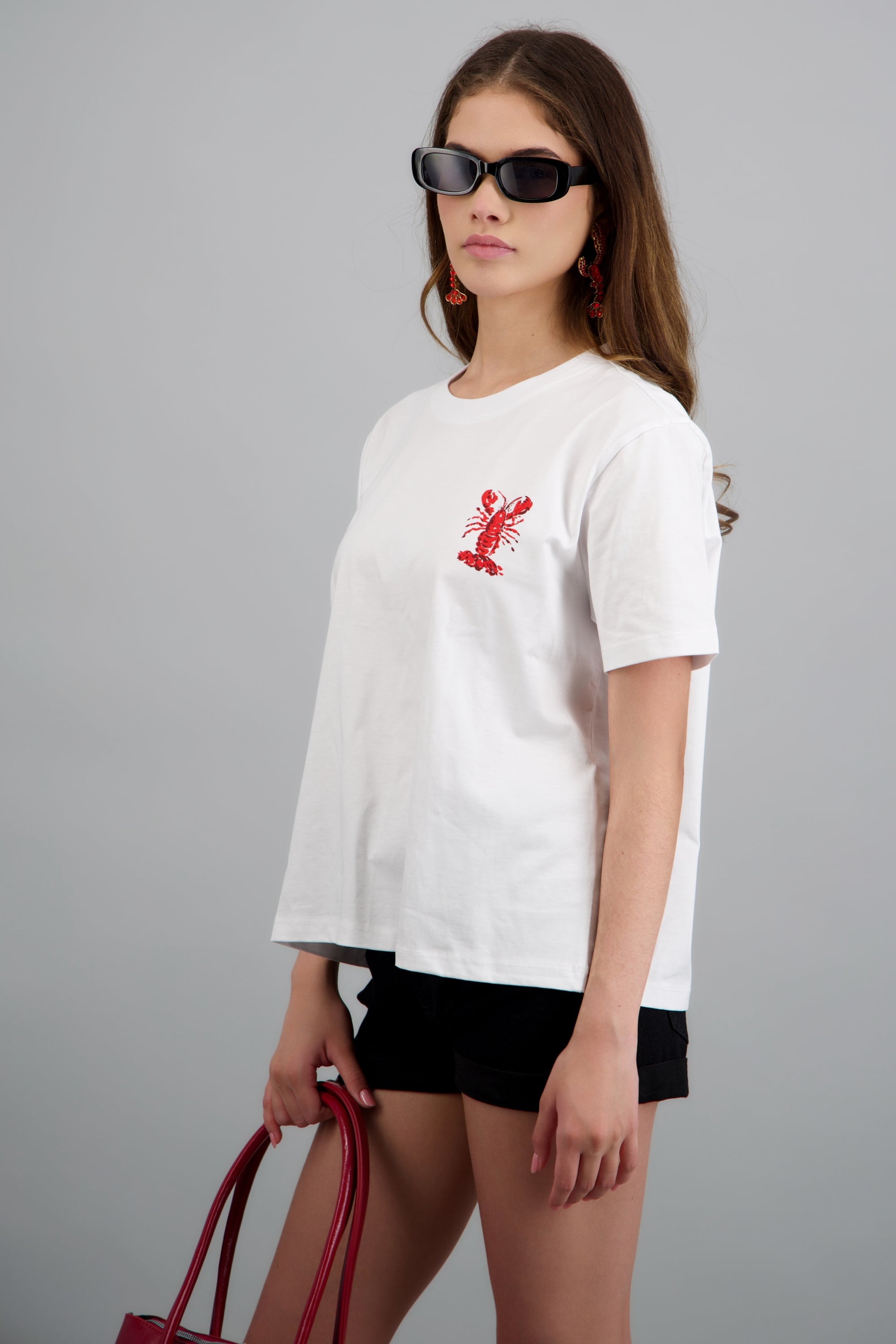 T-shirt langosta BLANCO