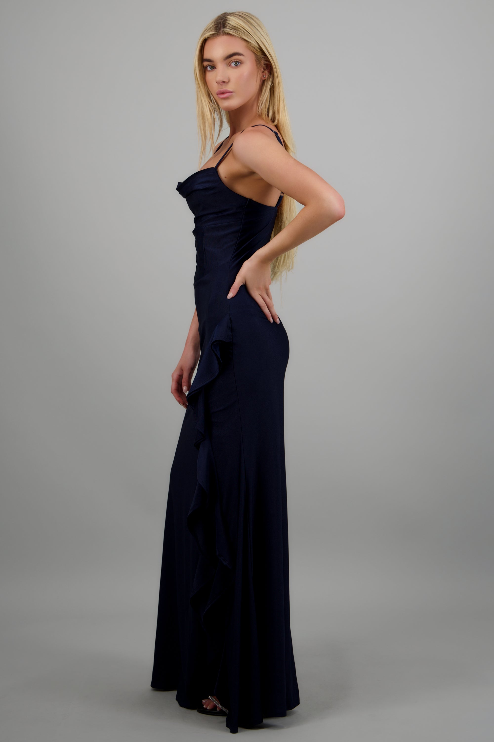 Vestido maxi detalle olan MARINO