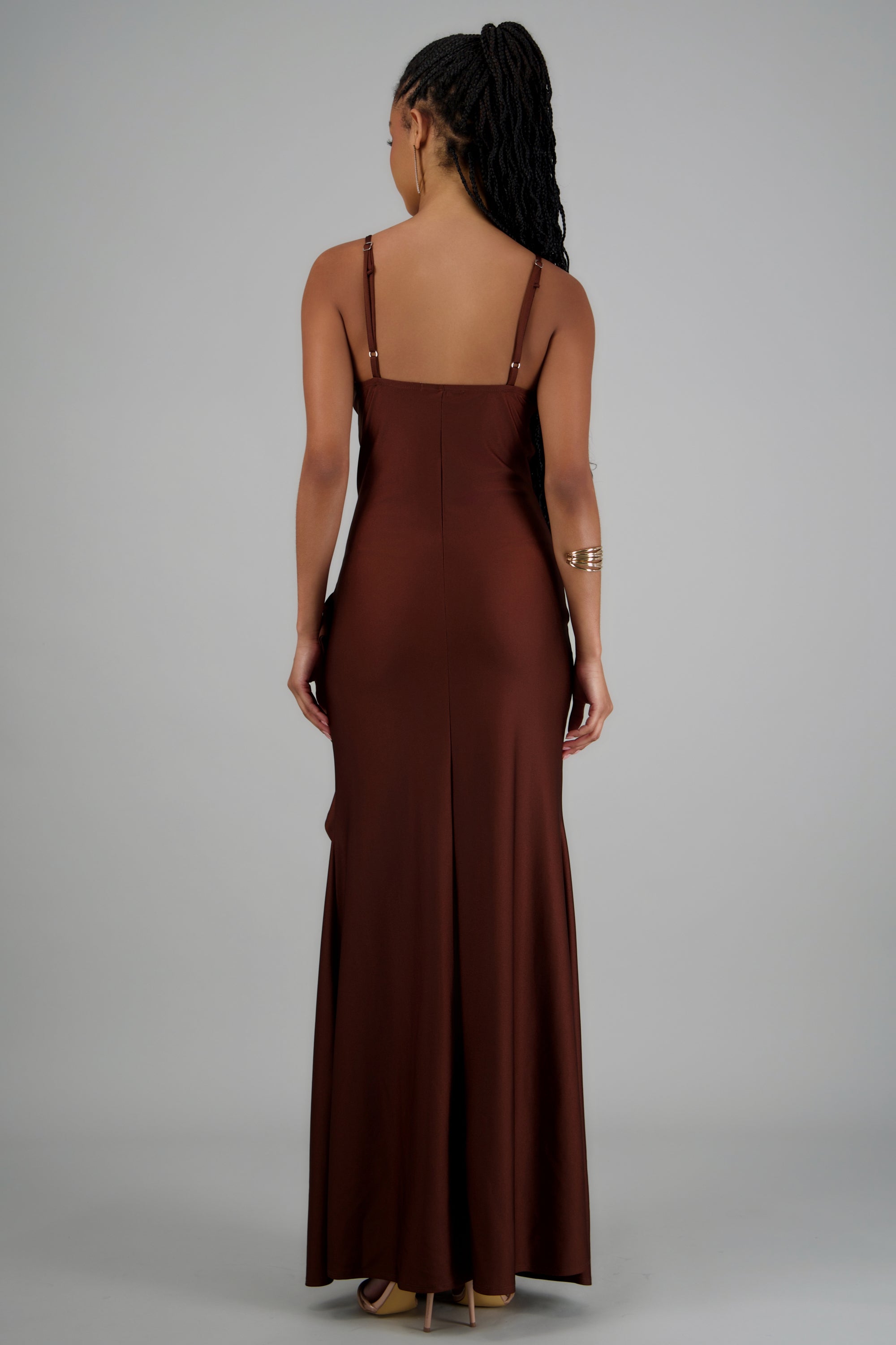 Vestido maxi detalle olan CHOCOLATE
