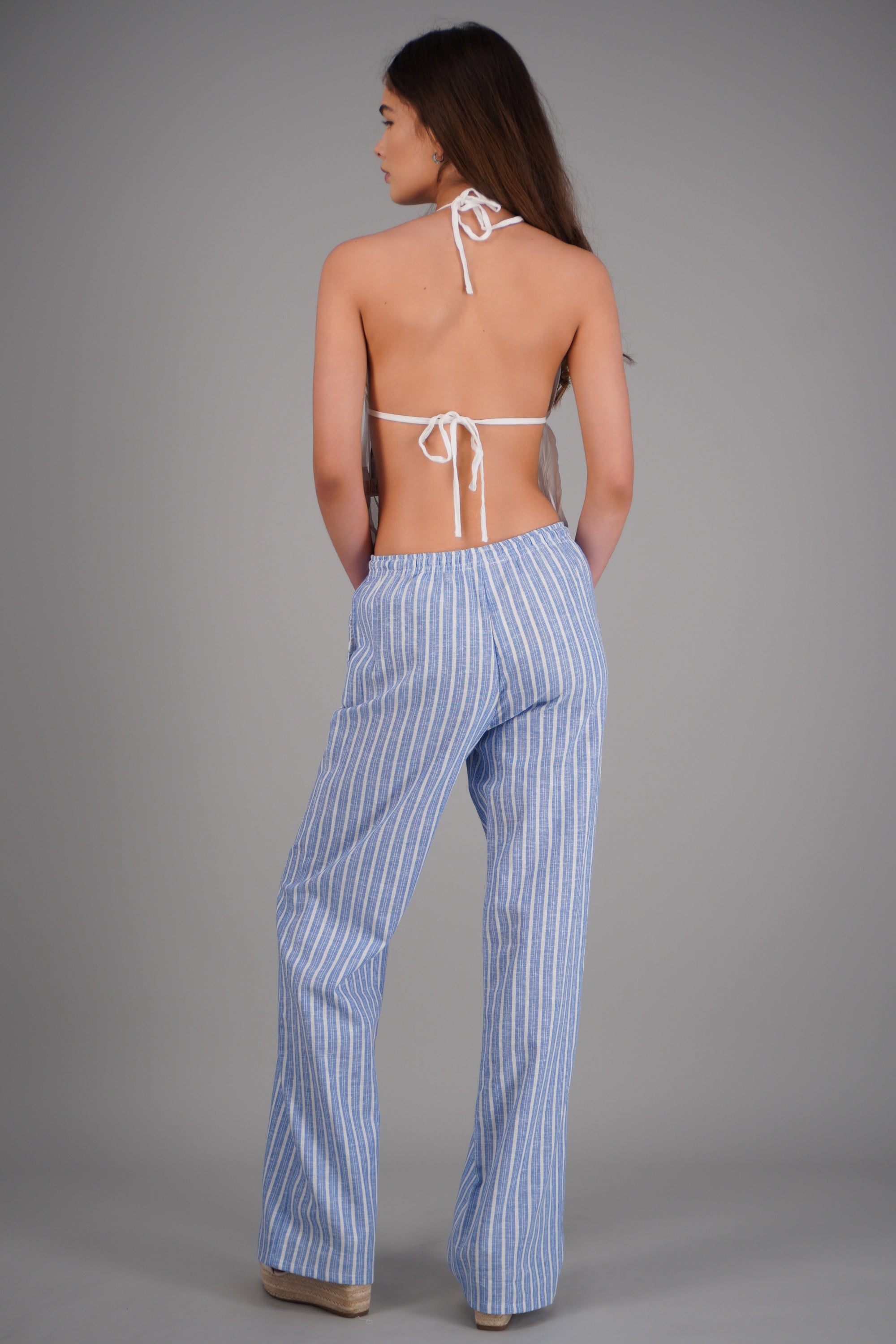 Pantalon lineas ligero AZUL