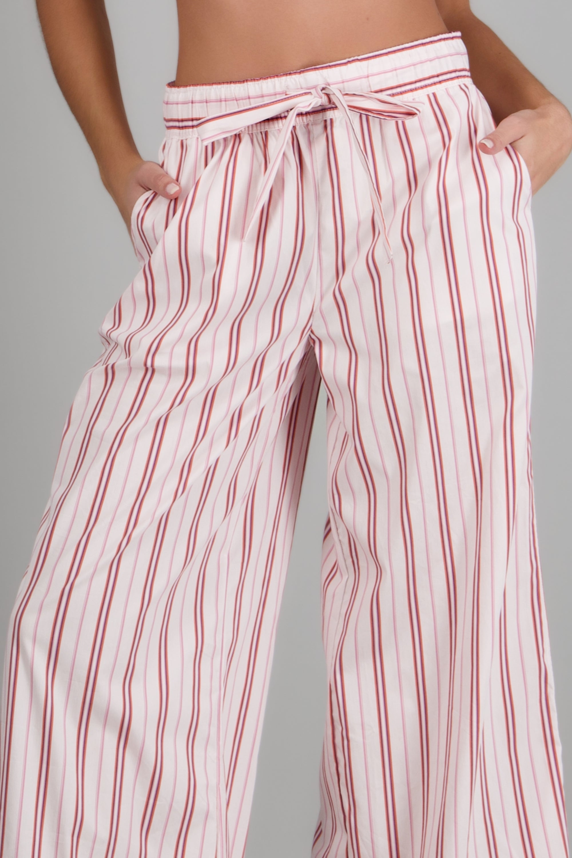 Pantalones lineas resortes ROSA COMBO