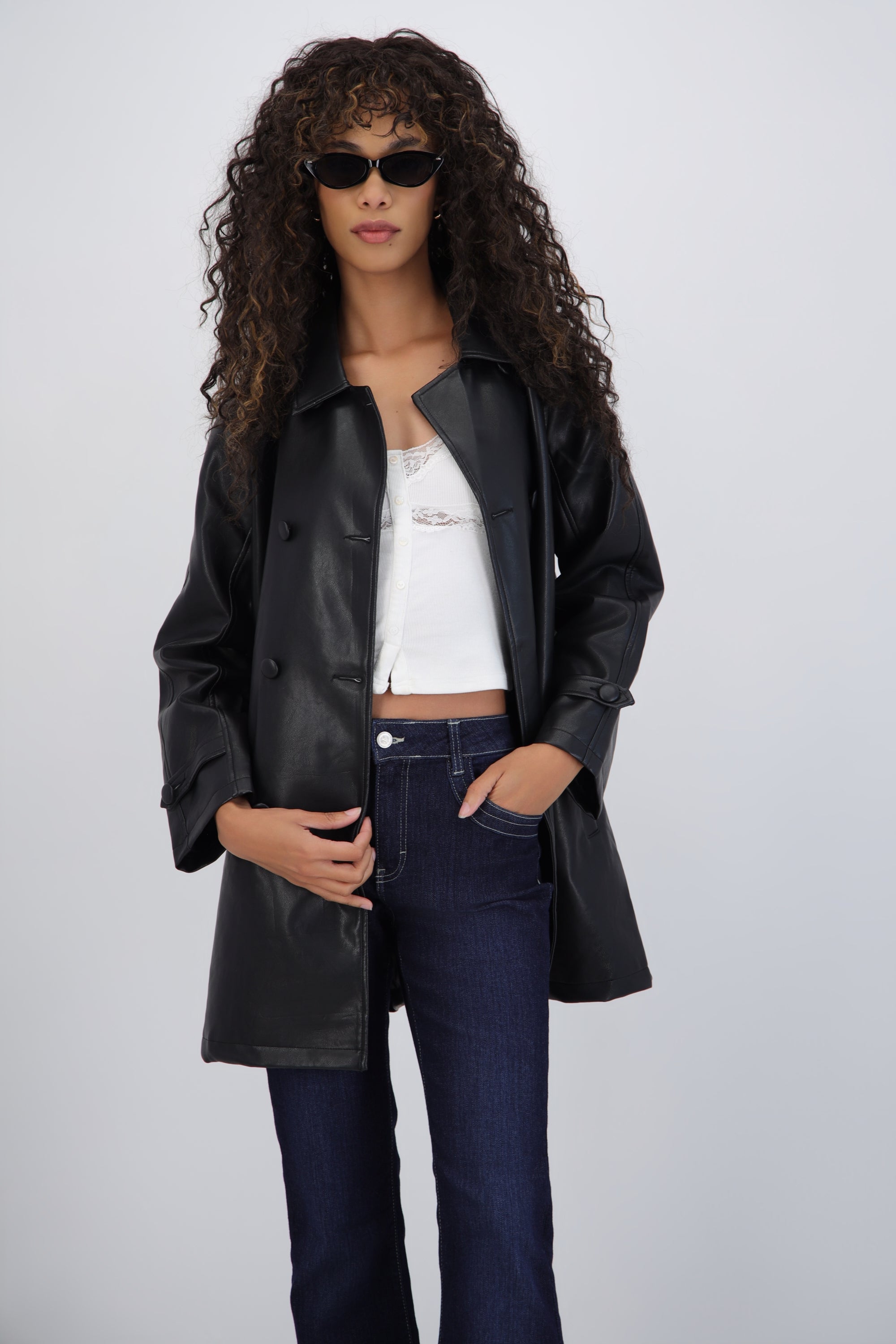 Saco 8 botones PU