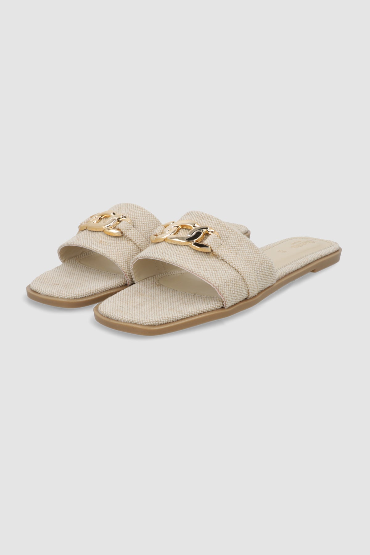 Sandalia multa multihebilla yute BEIGE