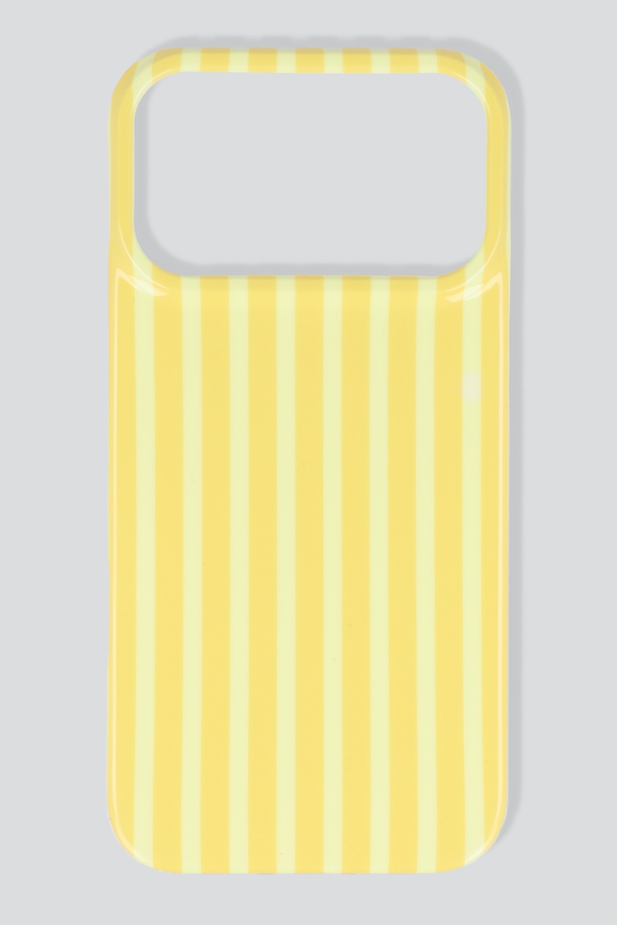 Funda iph 17 pro max rayas simples AMARILLO