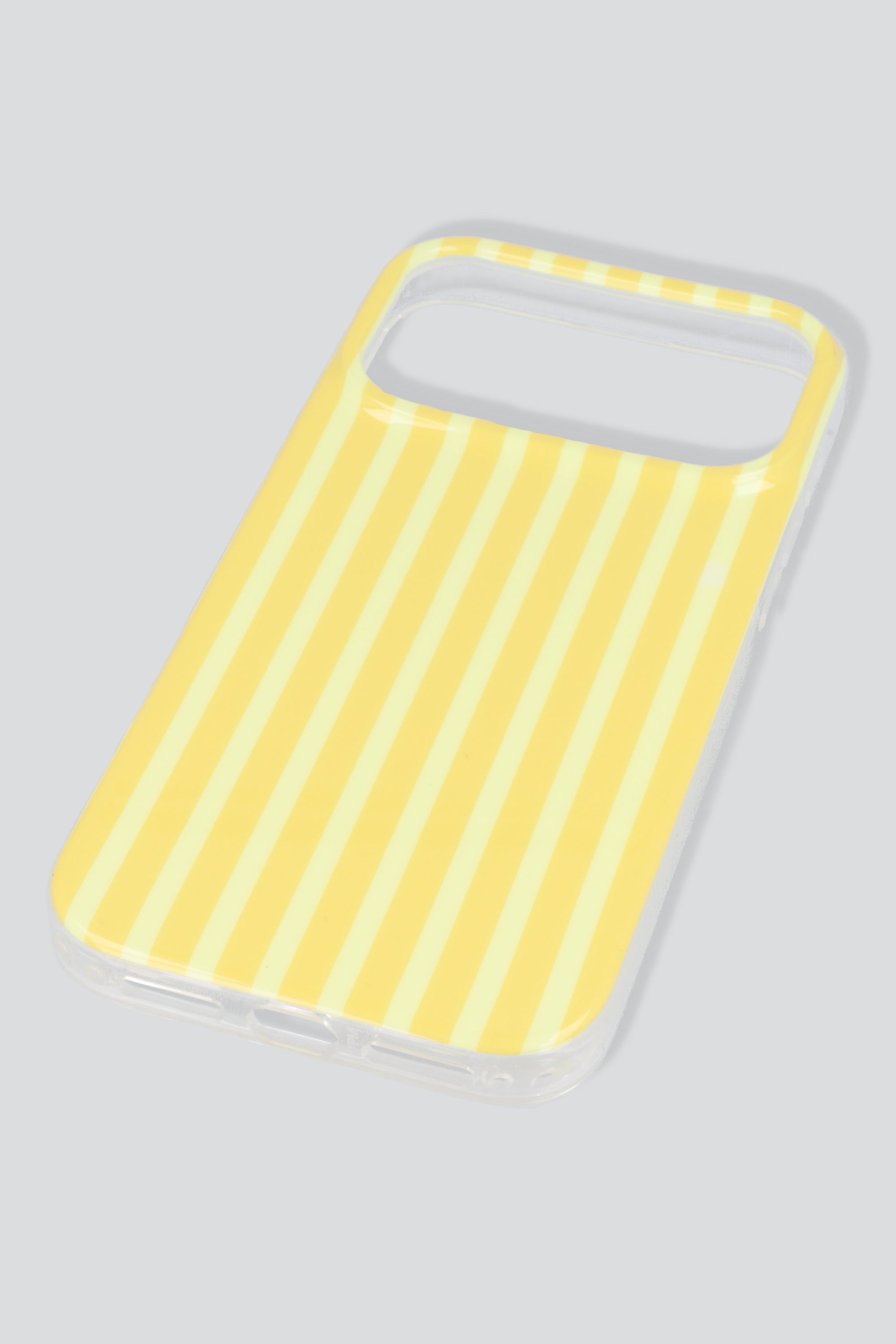 Funda iph 17 pro max rayas simples AMARILLO