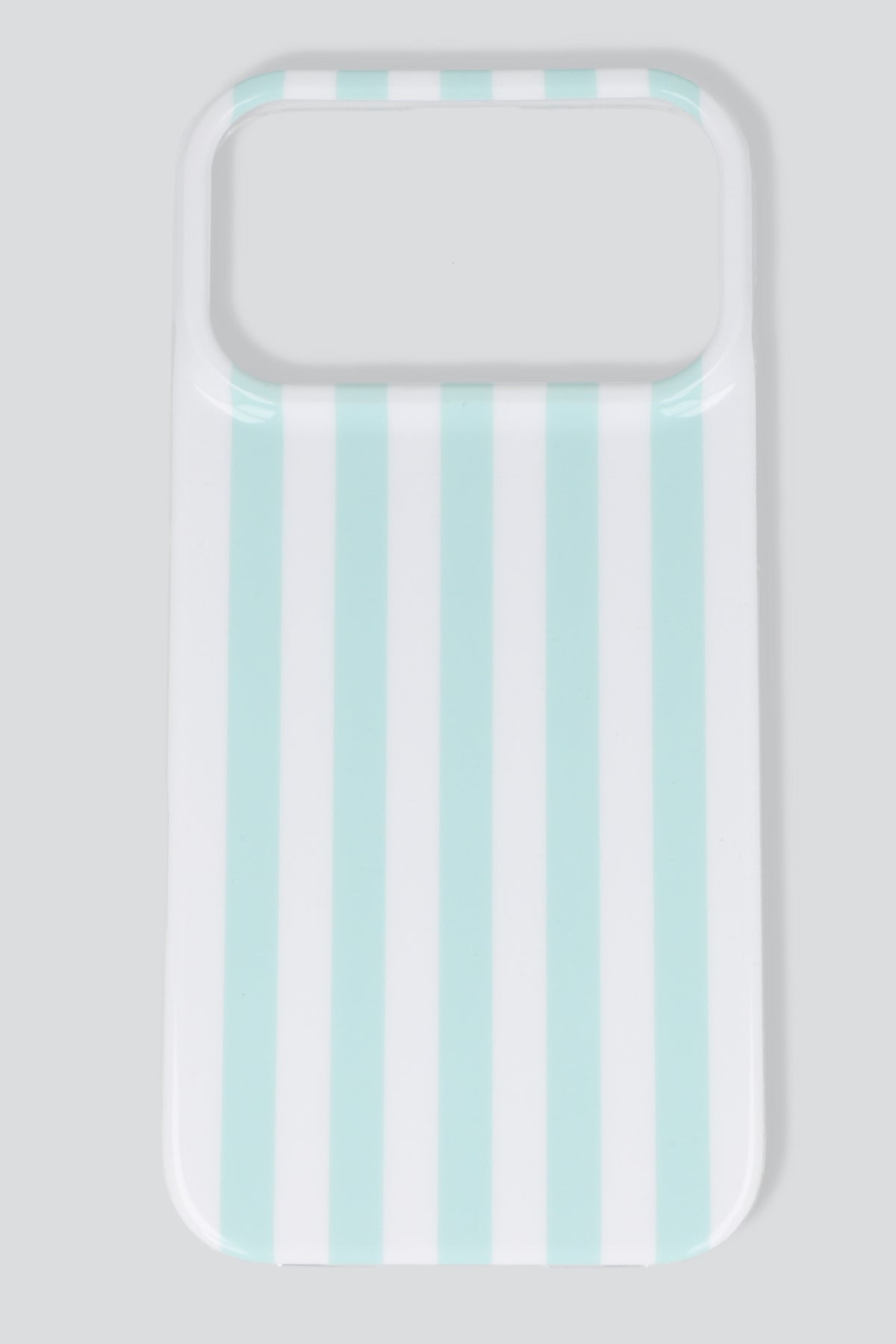 Funda iph 17 pro max rayas simples AZUL PASTEL