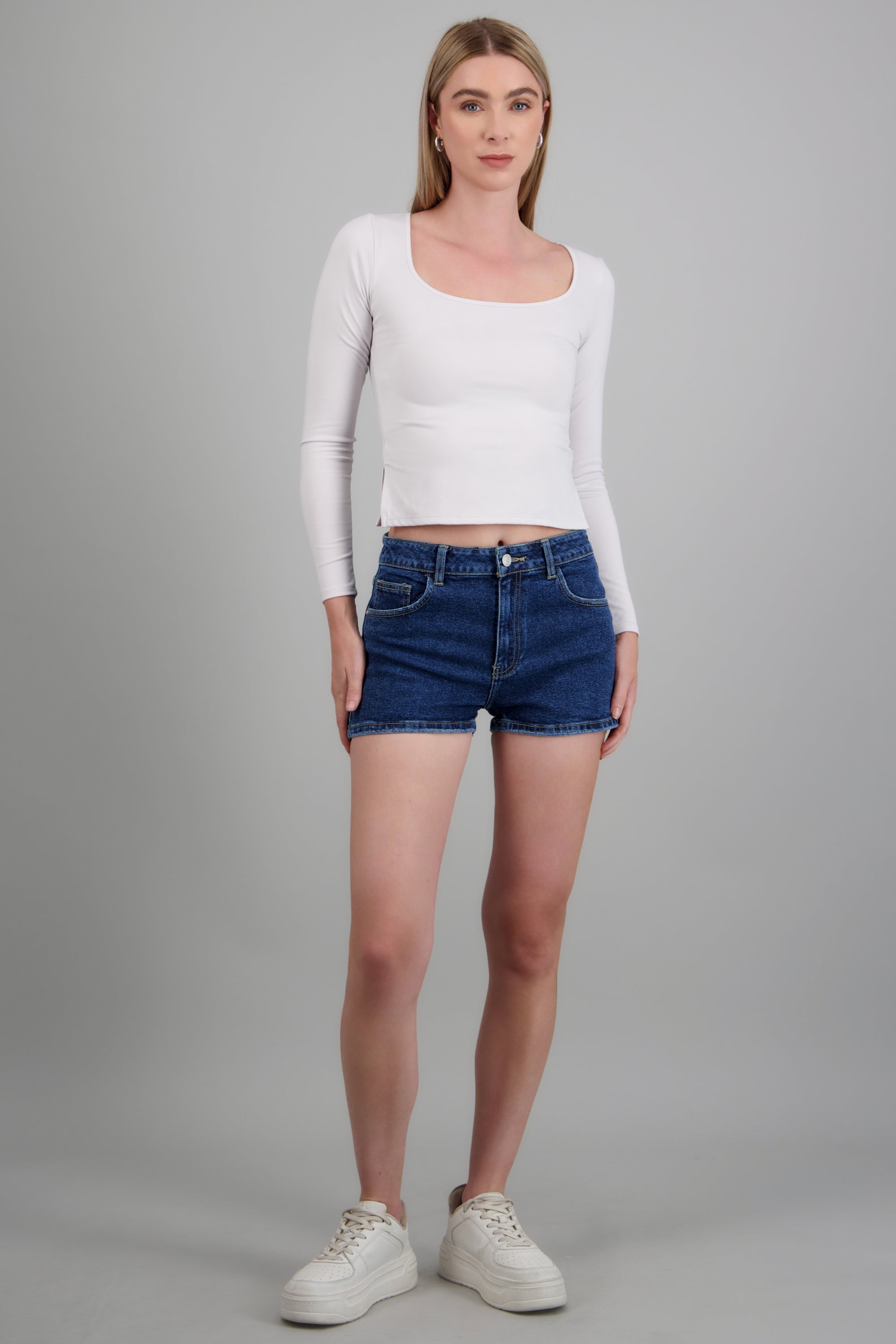Mini short denim MEDIUM WASH