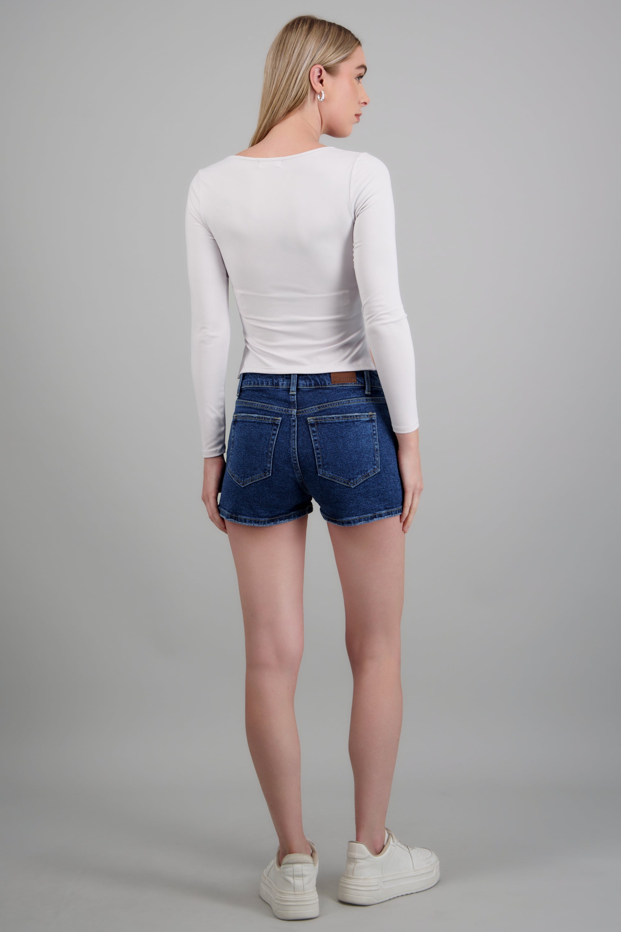Mini short denim MEDIUM WASH