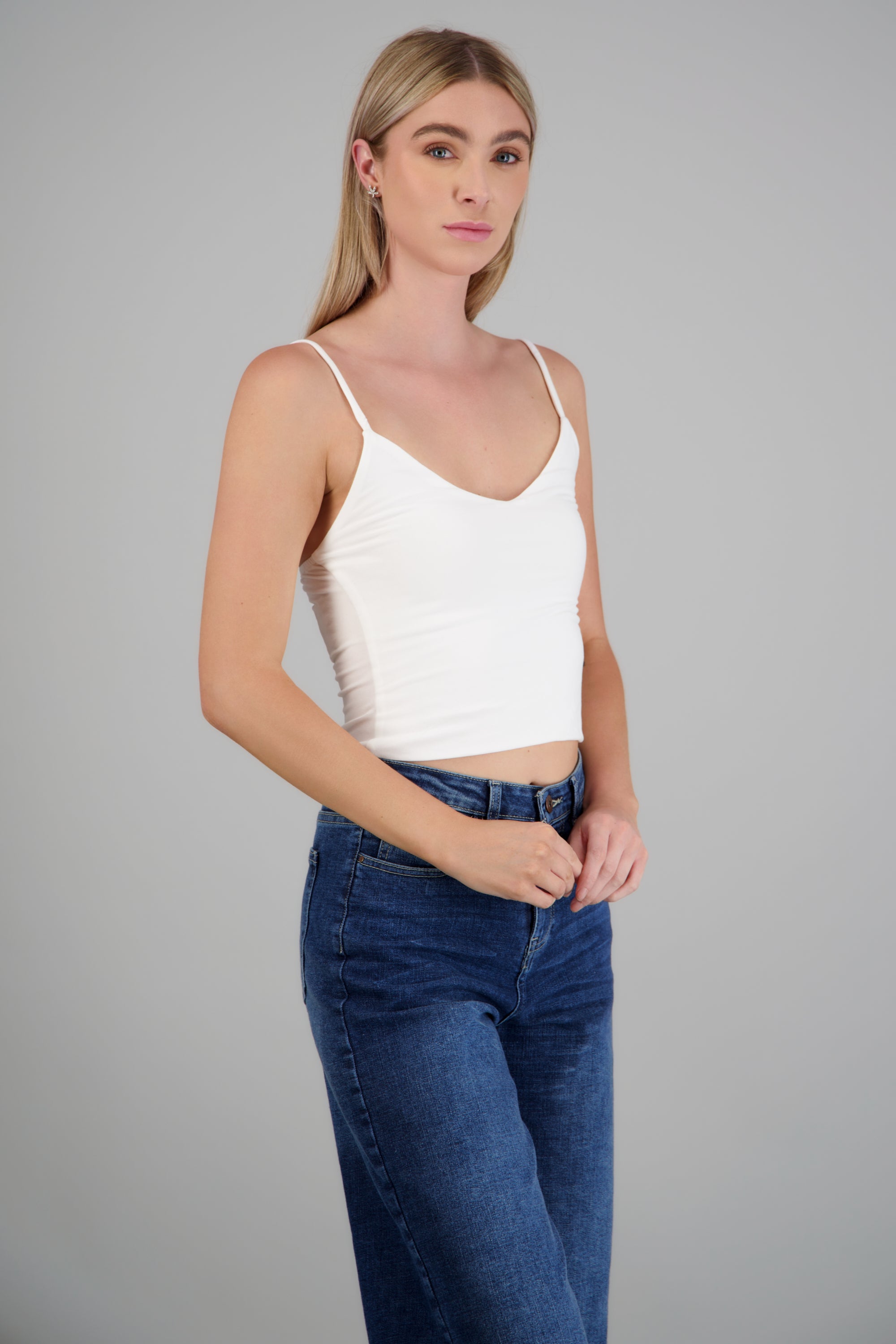 Top de tirantes básico ligero HUESO