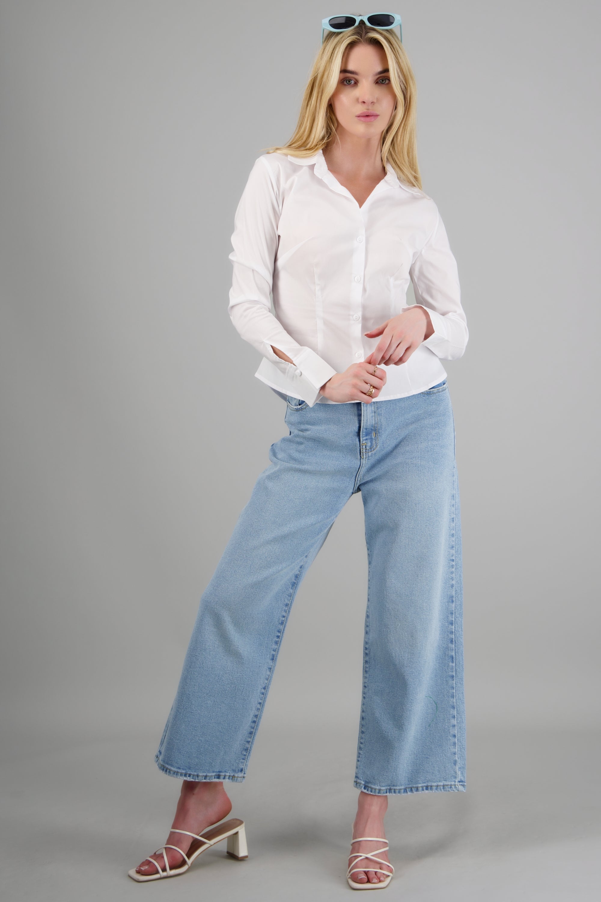 Jeans cropped mid rise