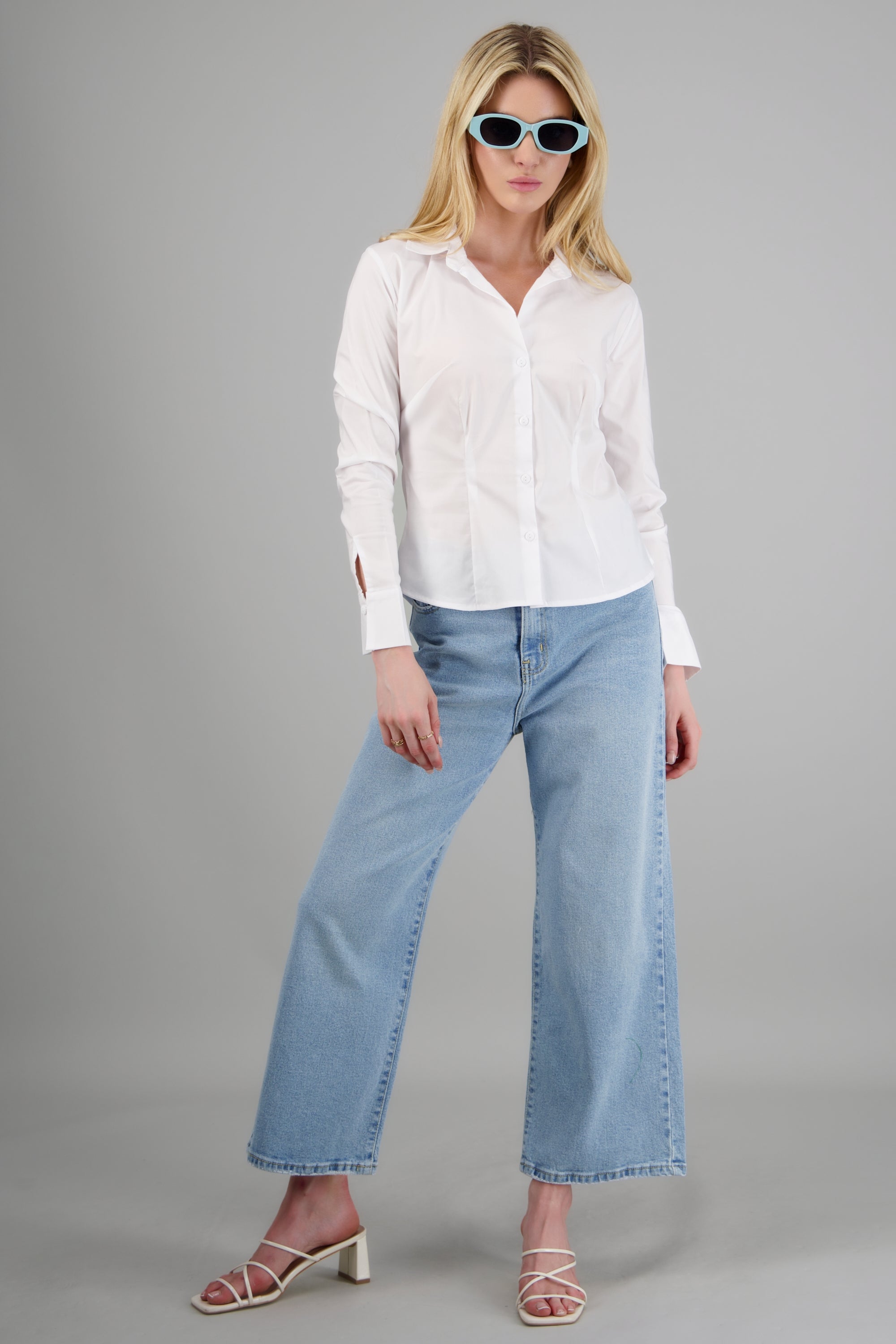 Jeans cropped mid rise