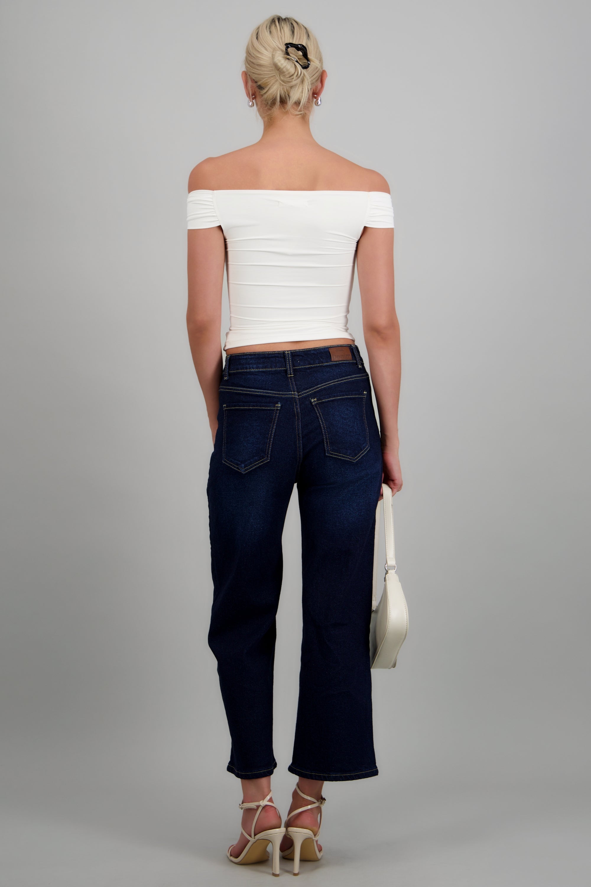 Jeans cropped mid rise INDIGO