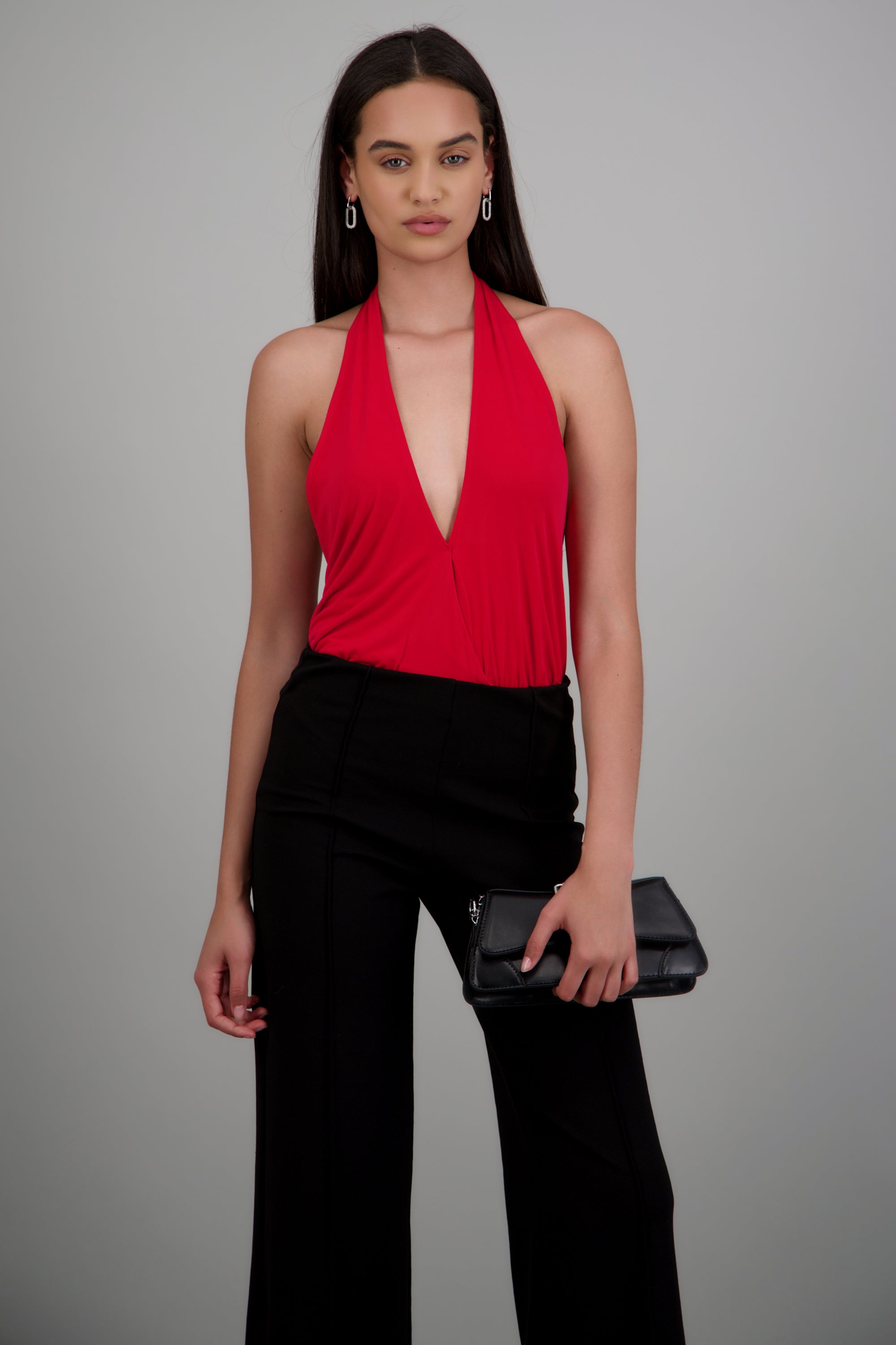Body suit escote halter ROJO