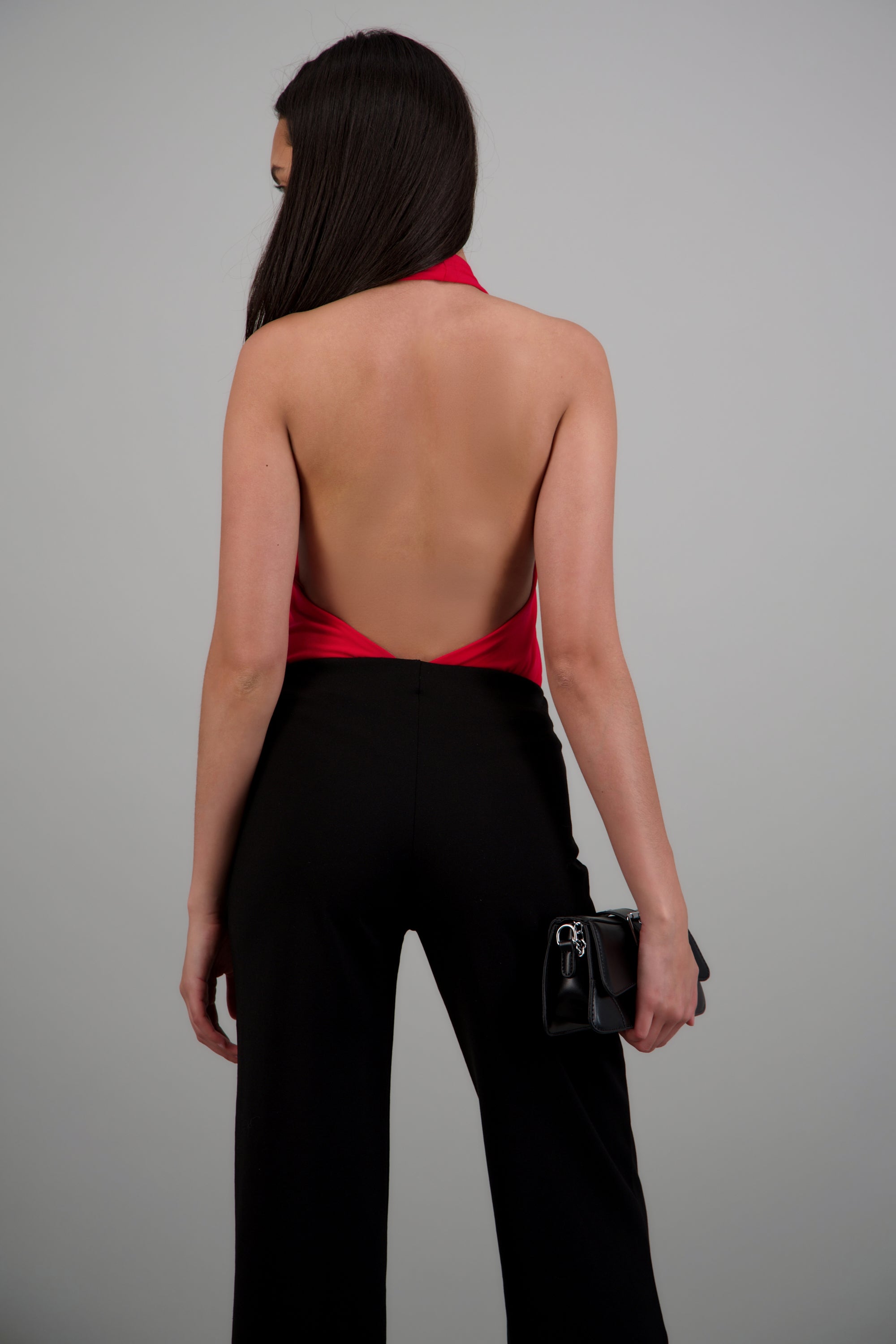 Body suit escote halter ROJO