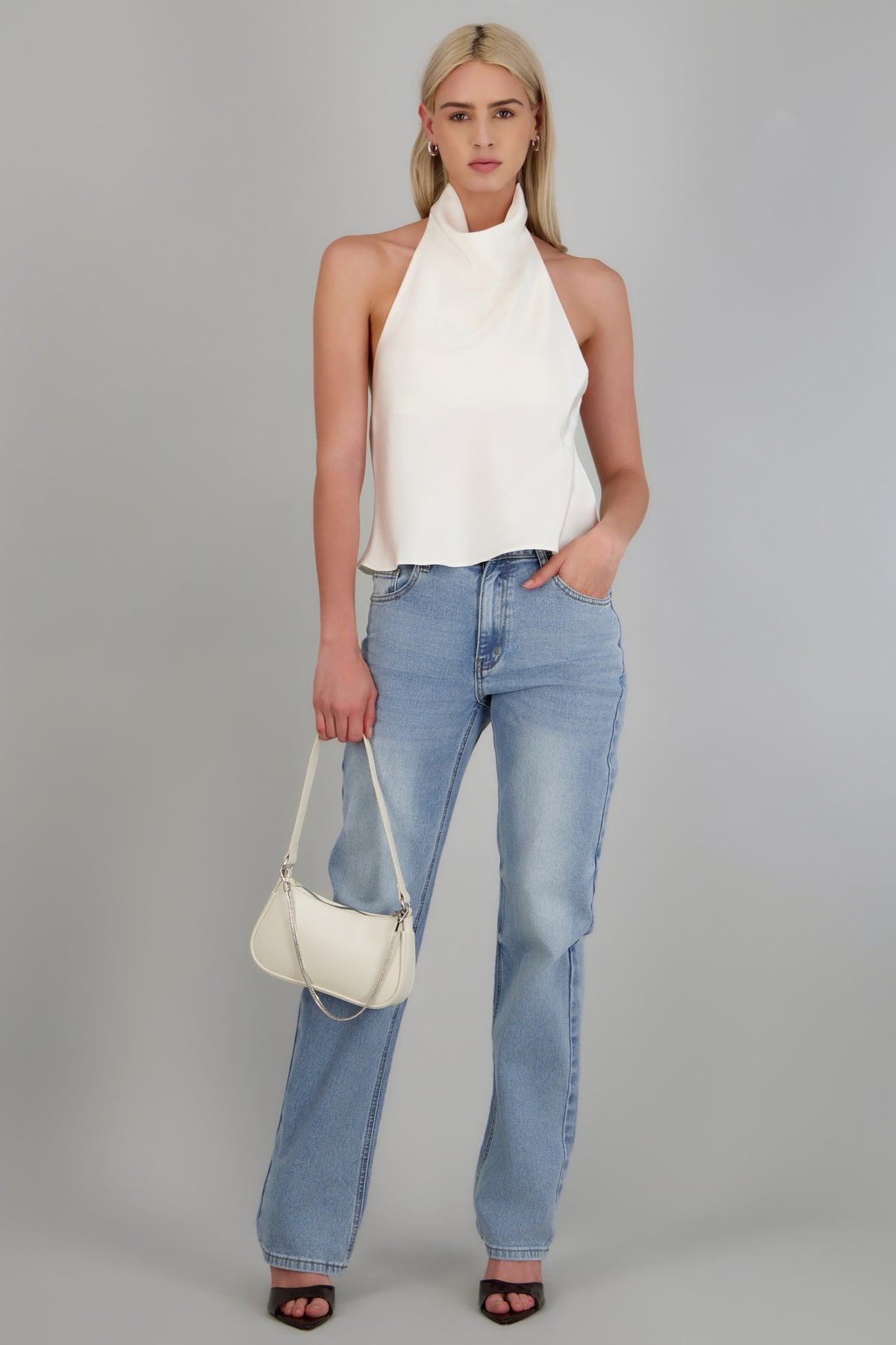 Jeans straight skinny MEDIUM WASH